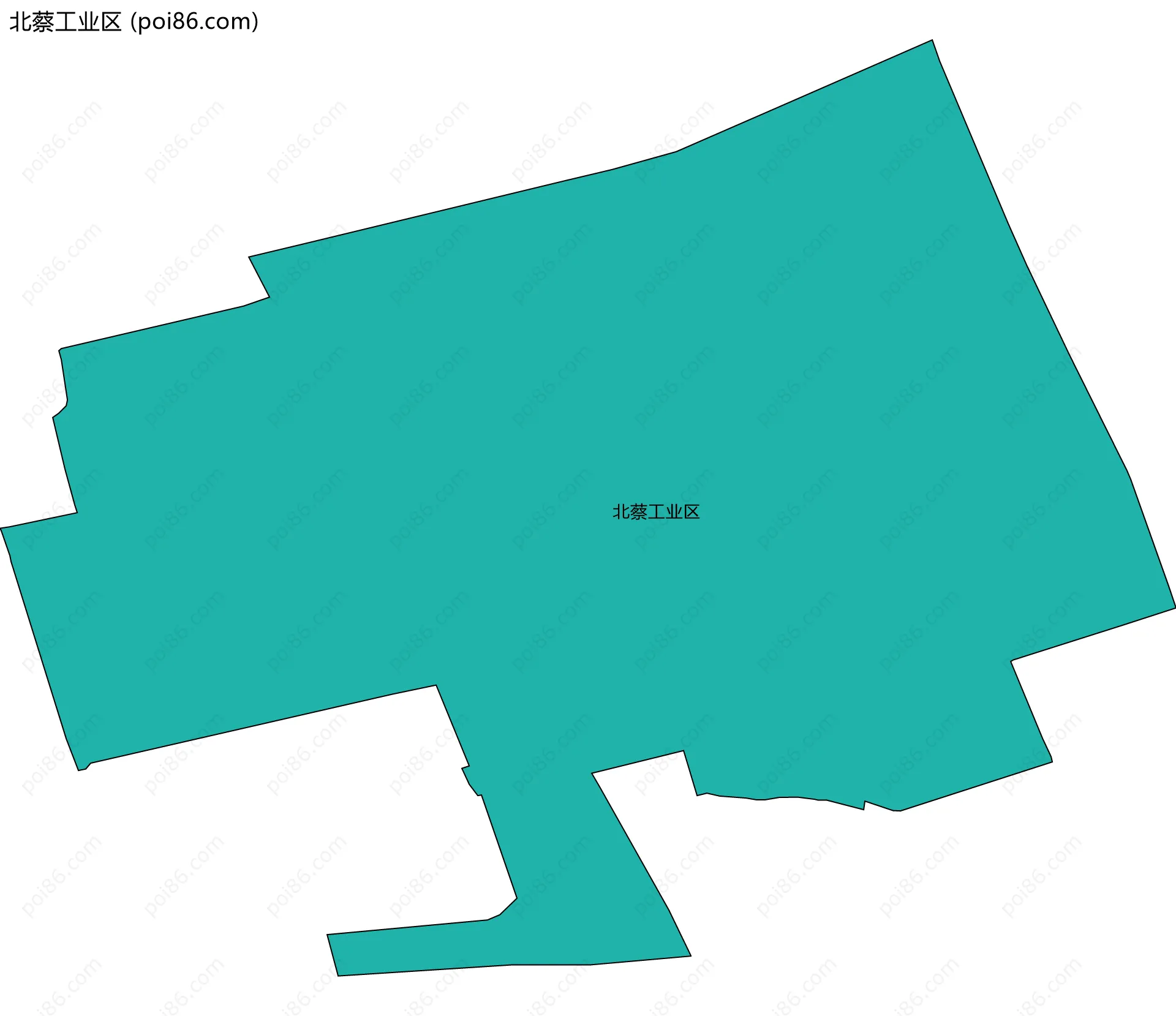 北蔡工业区边界地图