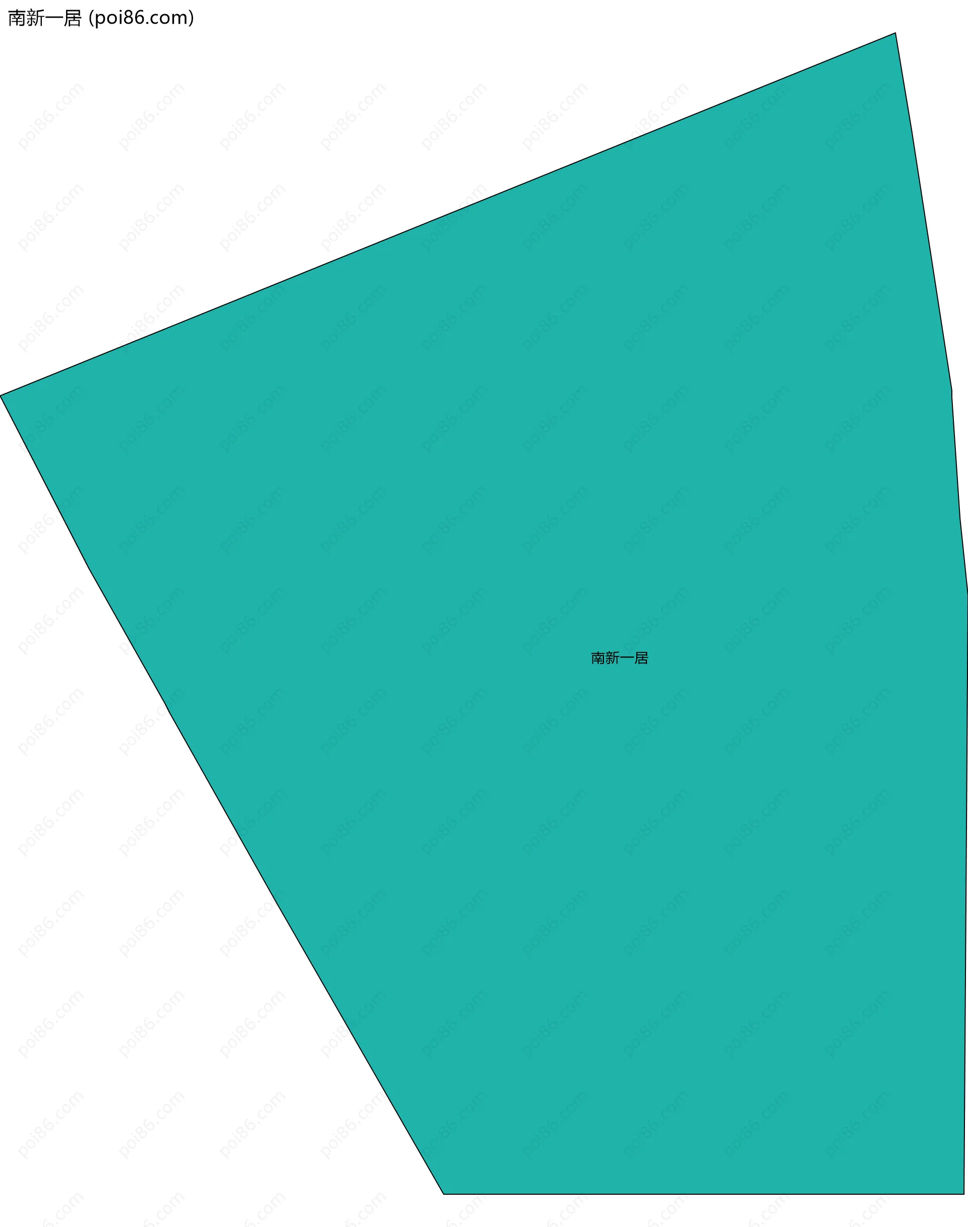 南新一居边界地图