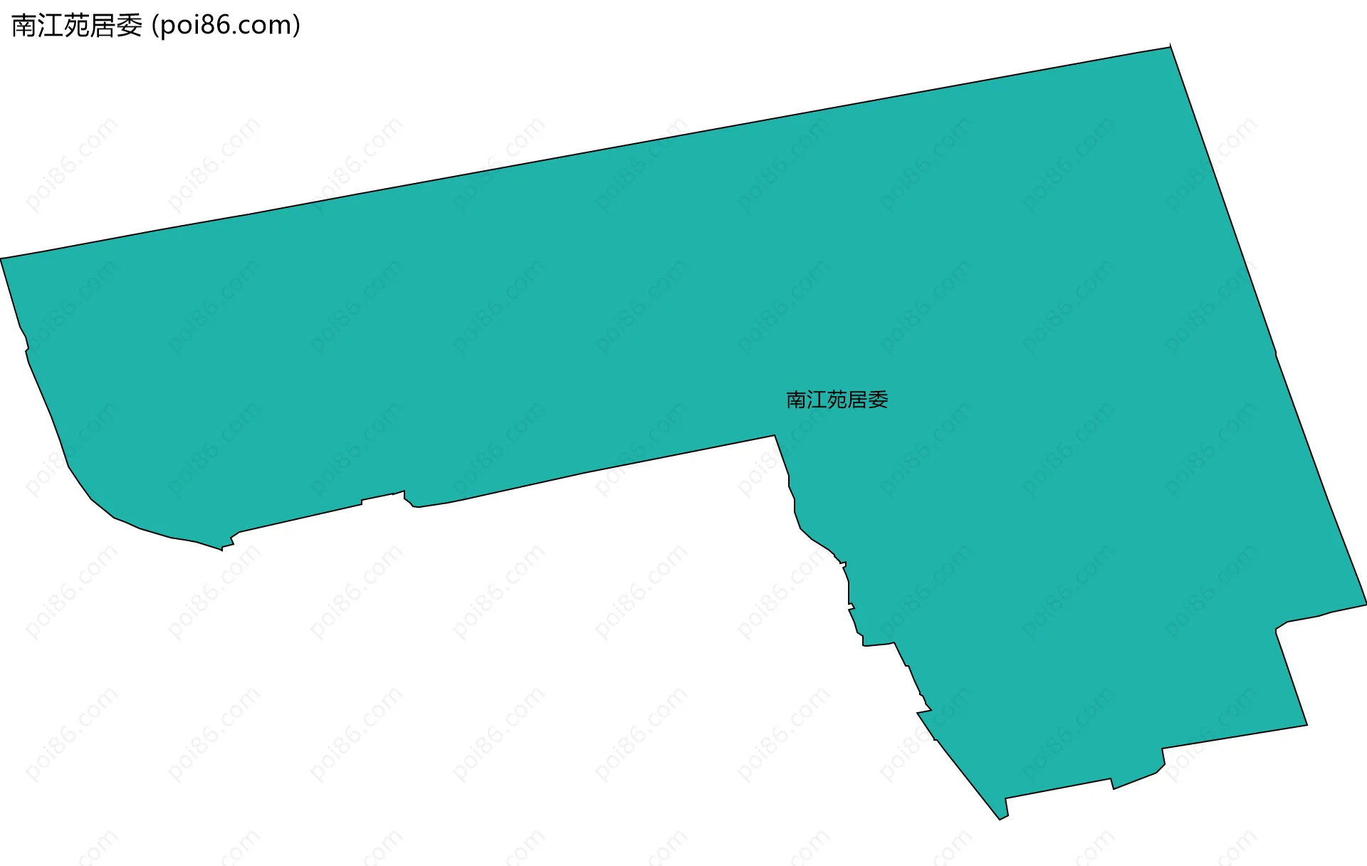 南江苑居委边界地图