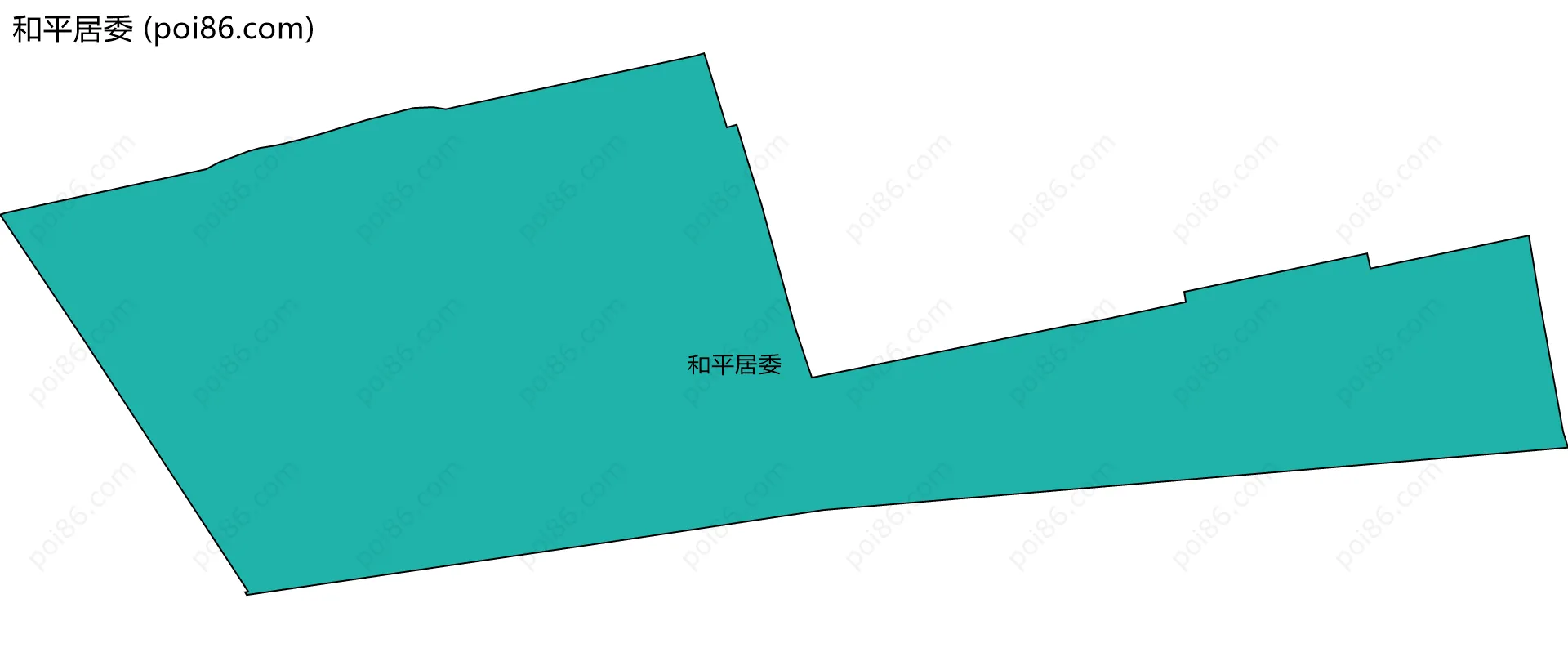 和平居委边界地图