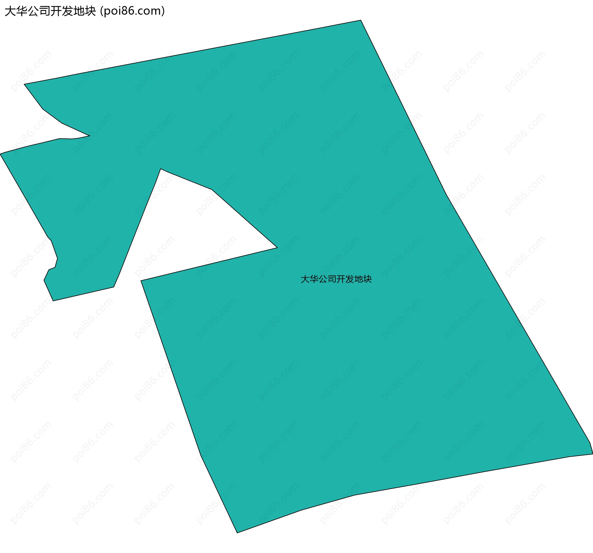 大华公司开发地块边界地图