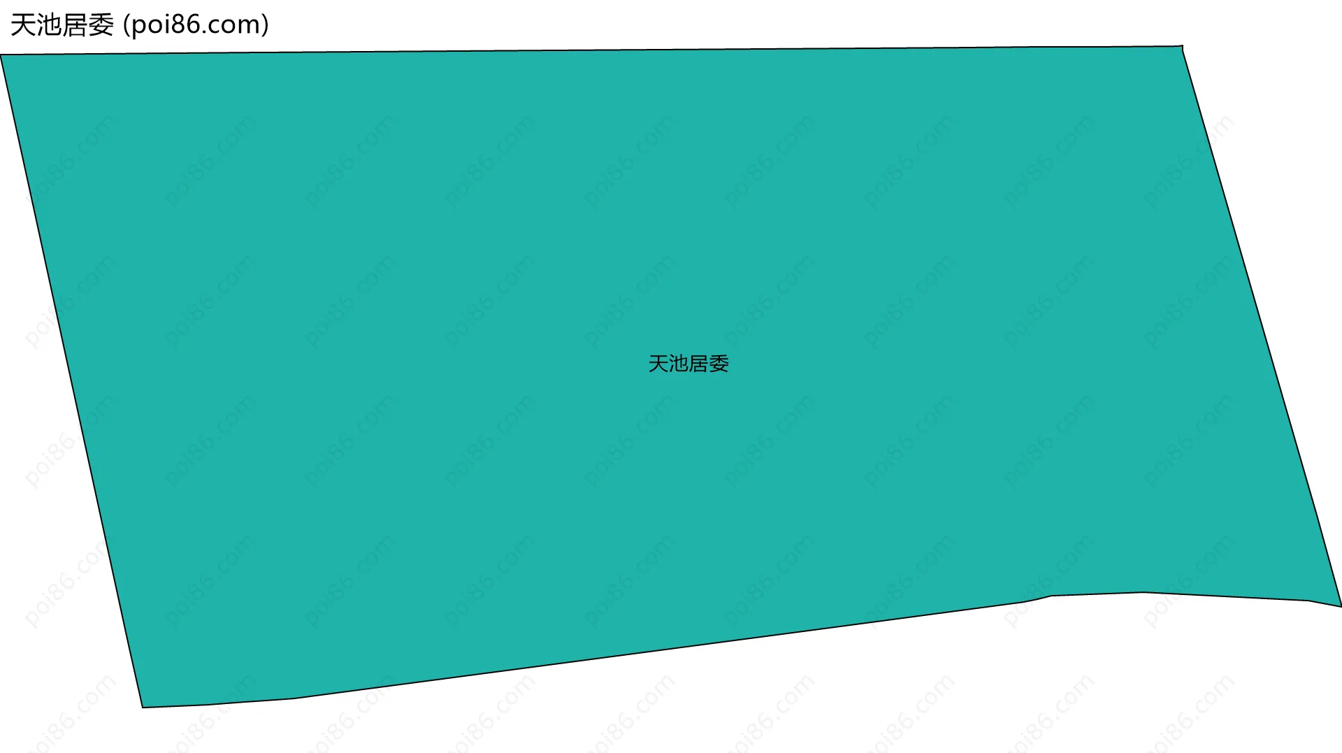 天池居委边界地图