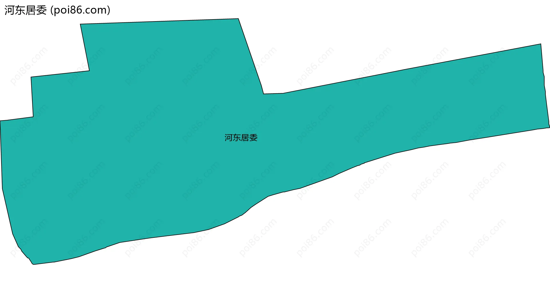 河东居委边界地图