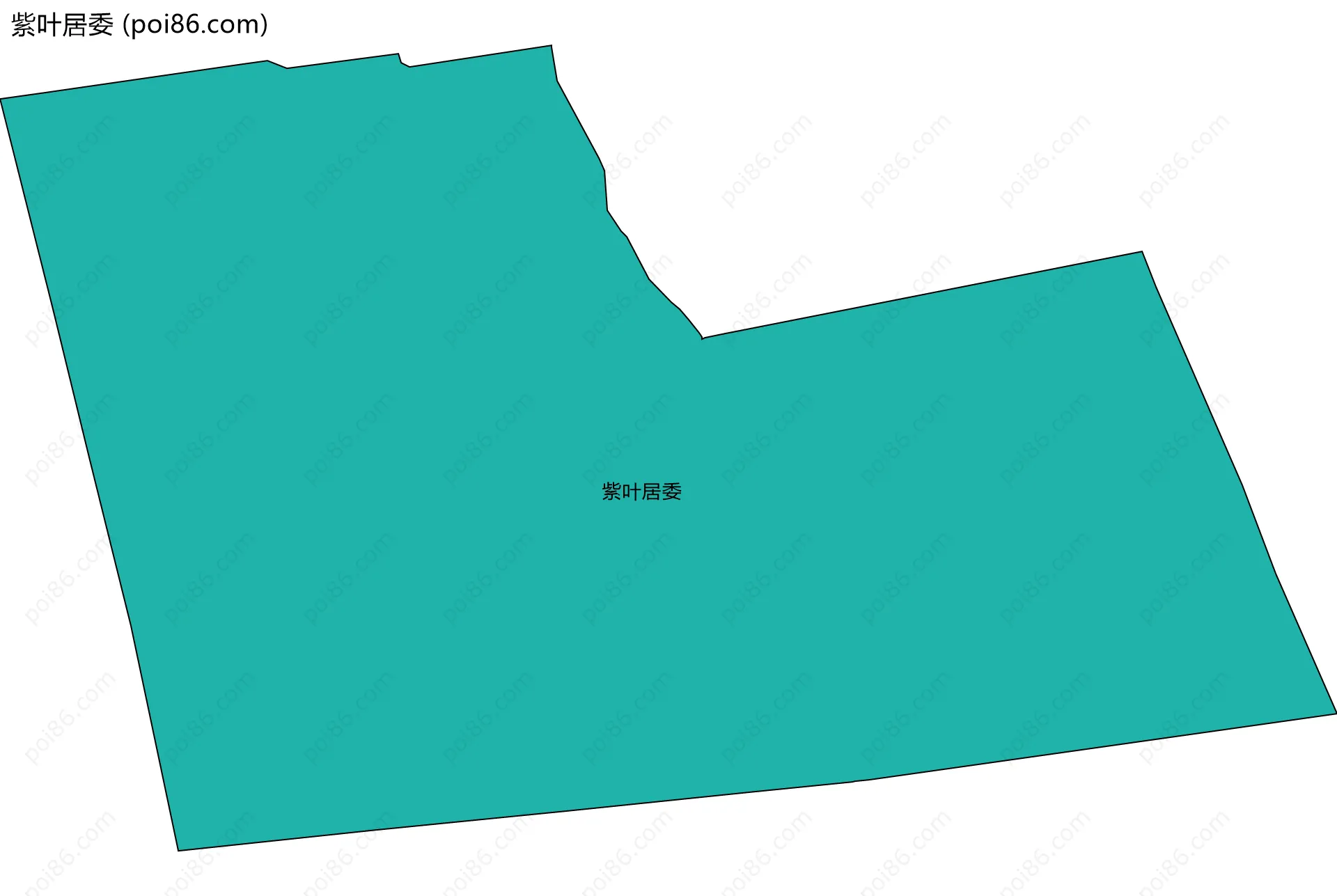紫叶居委边界地图