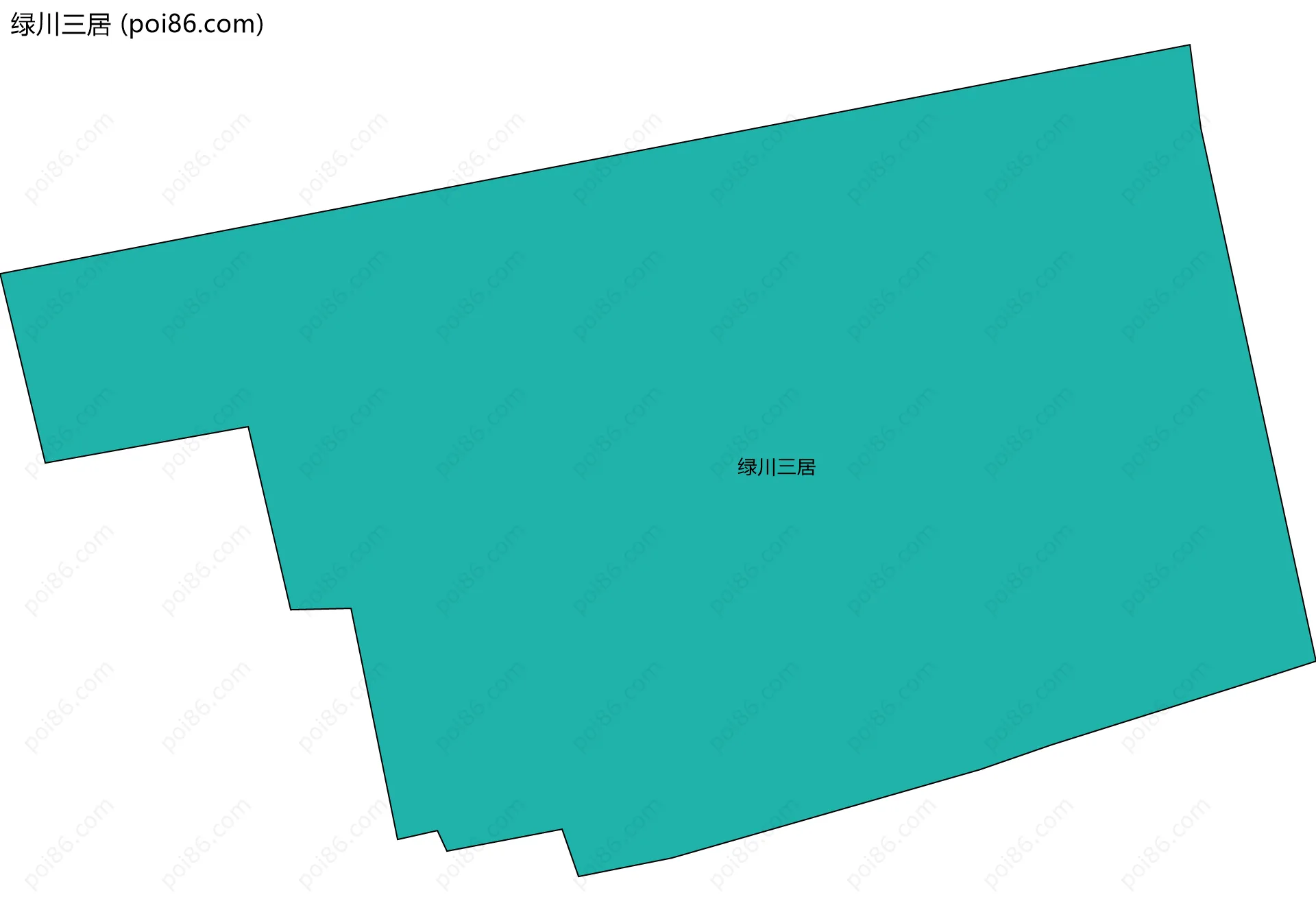 绿川三居边界地图