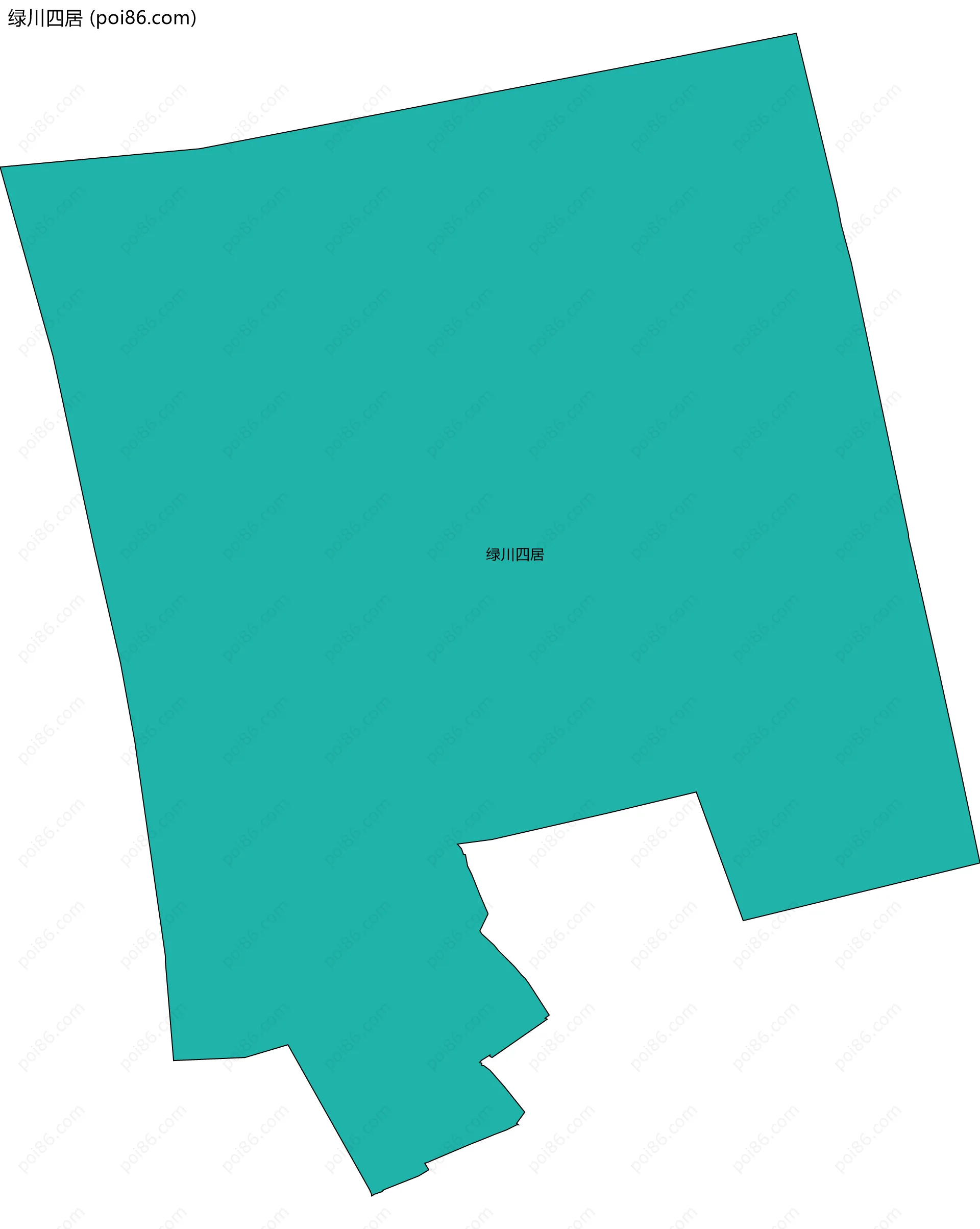 绿川四居边界地图