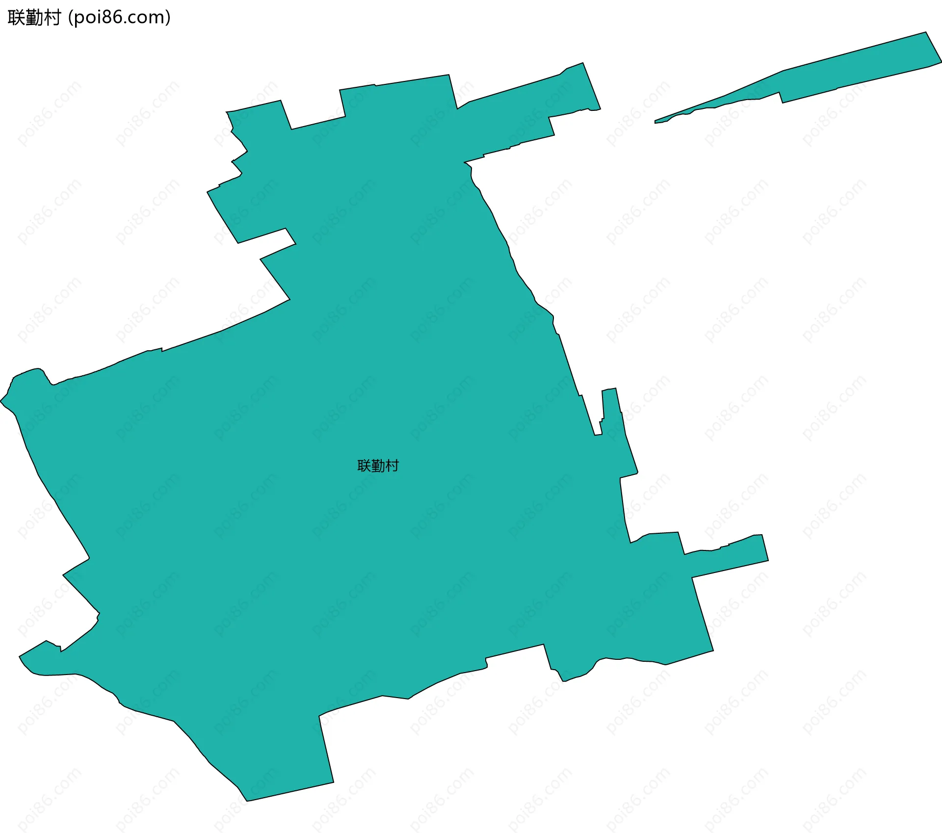 联勤村边界地图
