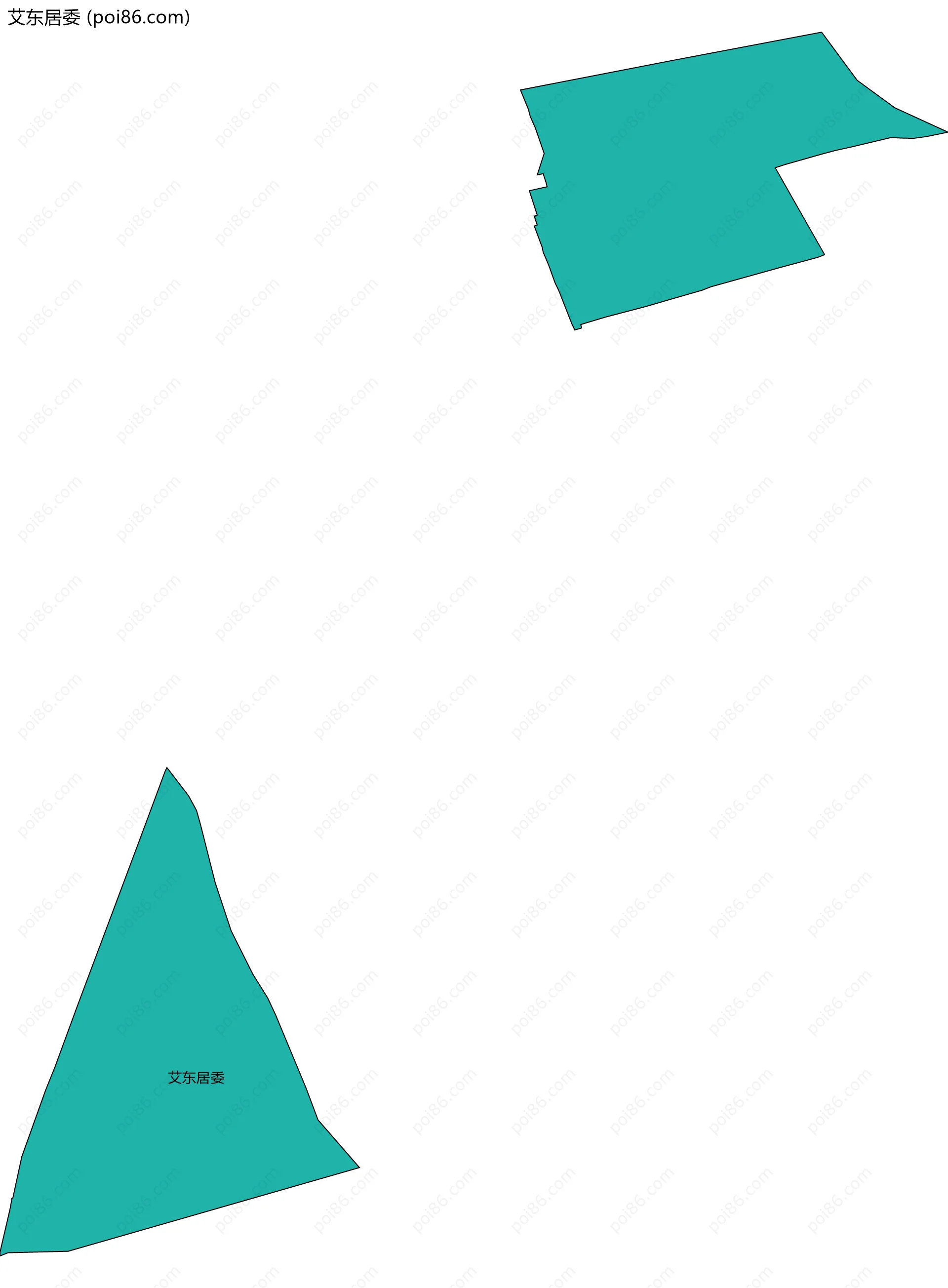 艾东居委边界地图