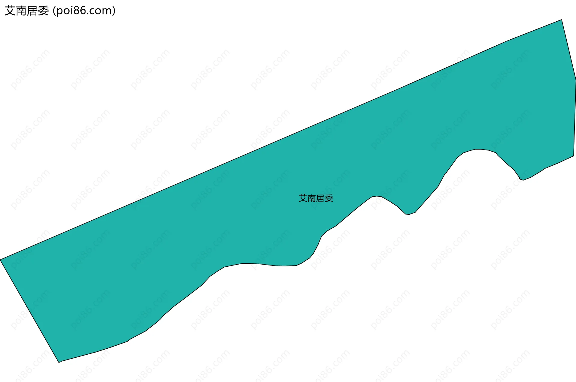 艾南居委边界地图