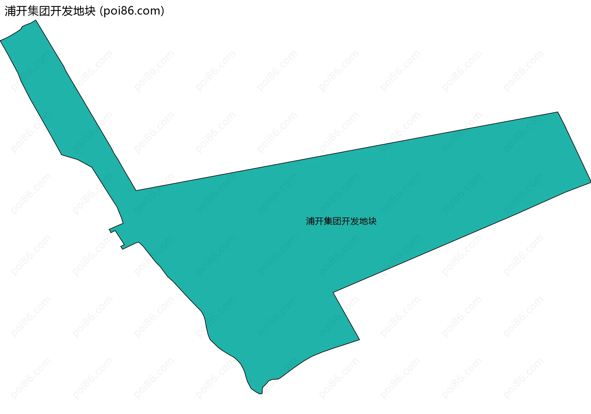 浦开集团开发地块边界地图