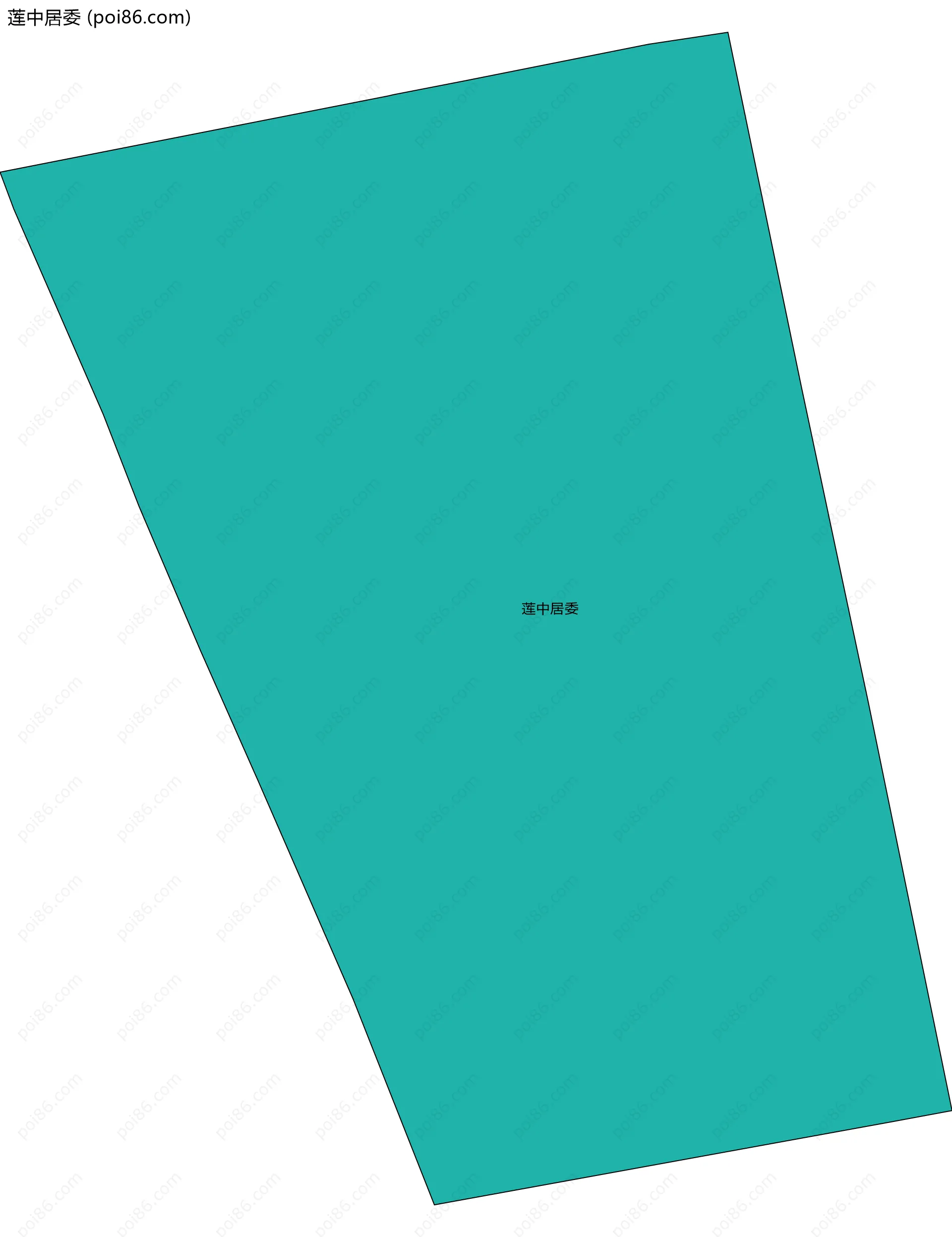 莲中居委边界地图