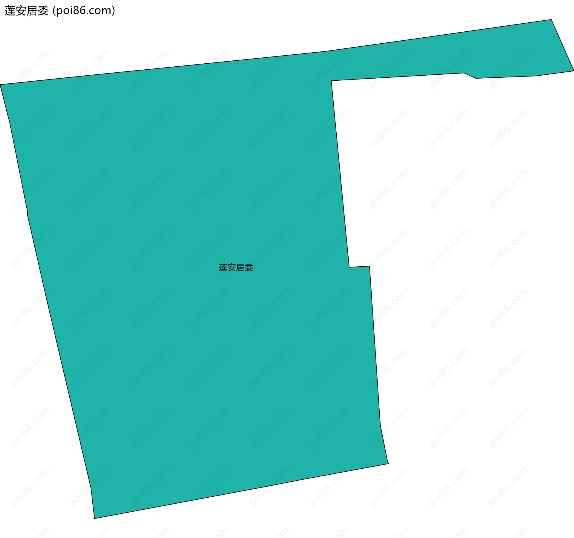 莲安居委边界地图