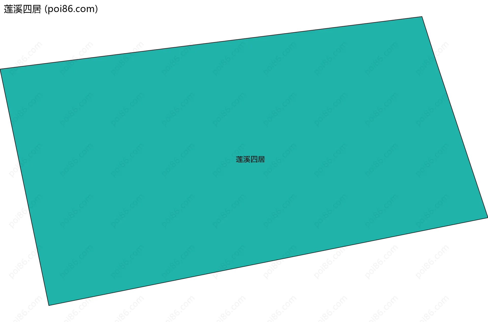 莲溪四居边界地图
