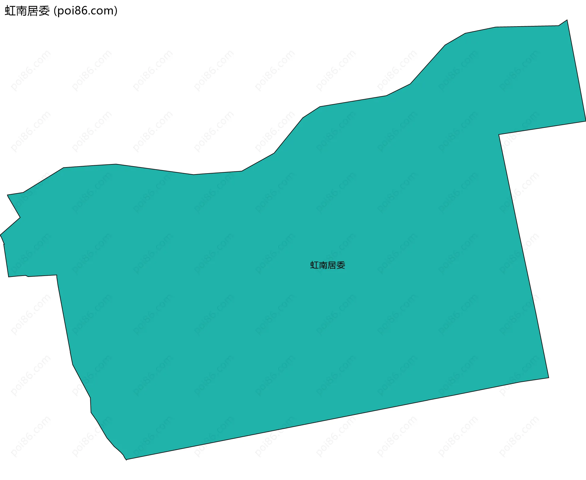 虹南居委边界地图