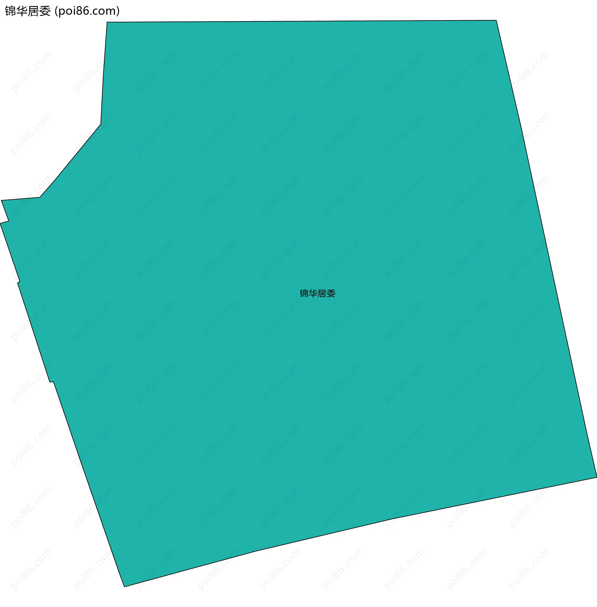 锦华居委边界地图