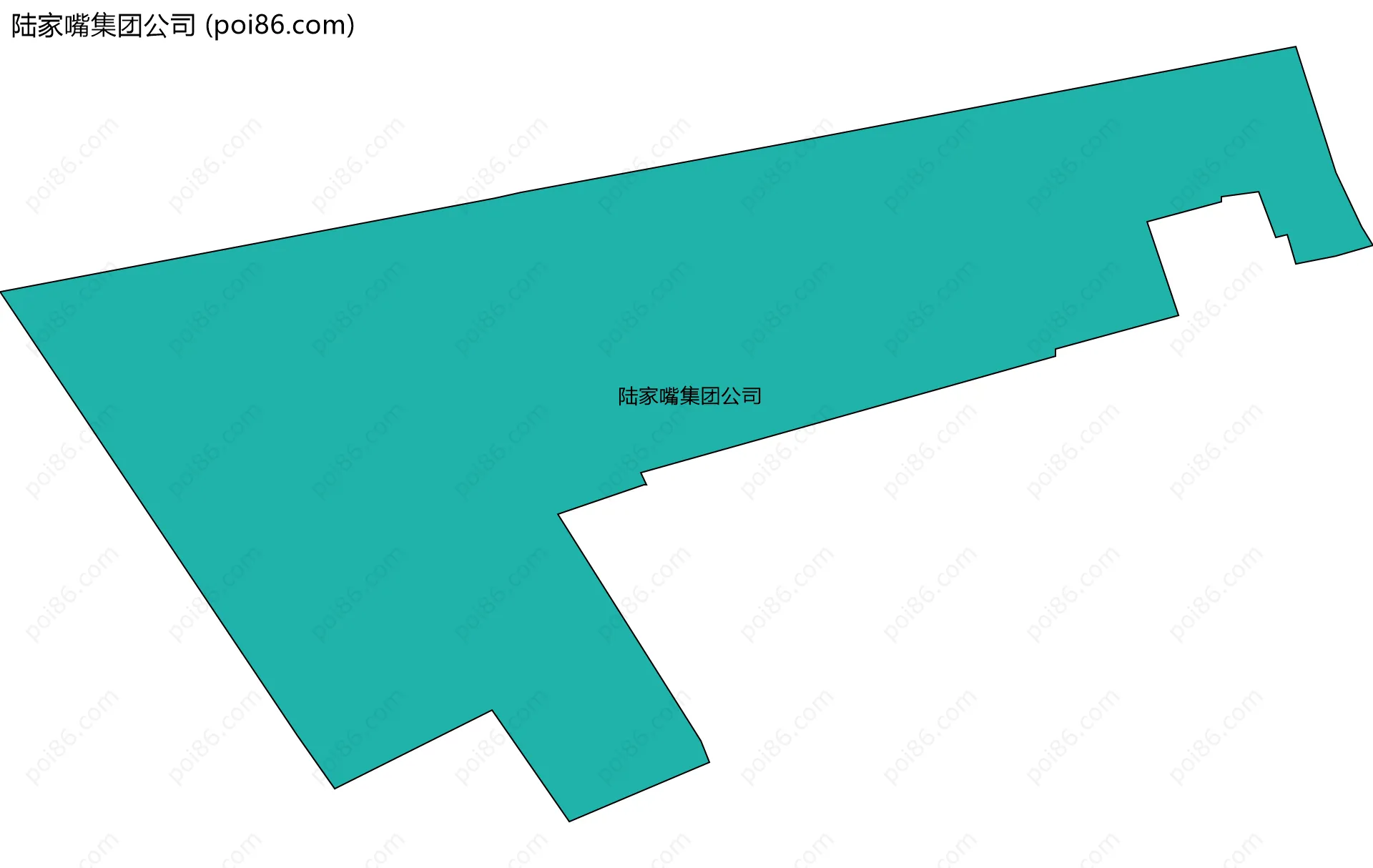 陆家嘴集团公司边界地图