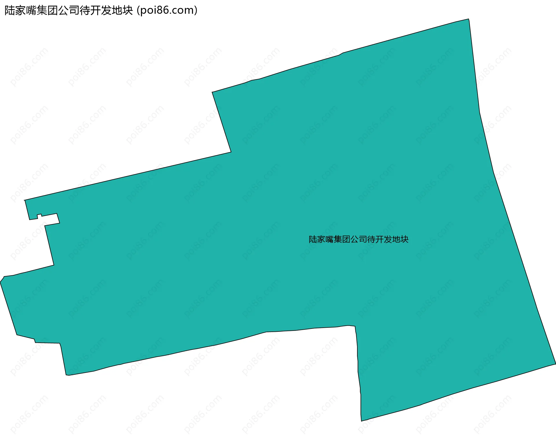 陆家嘴集团公司待开发地块边界地图