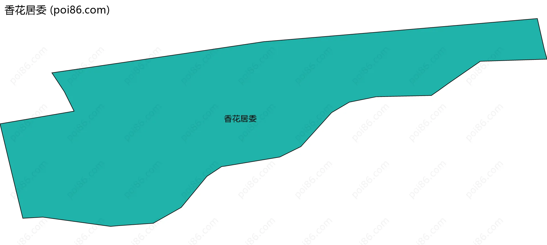 香花居委边界地图