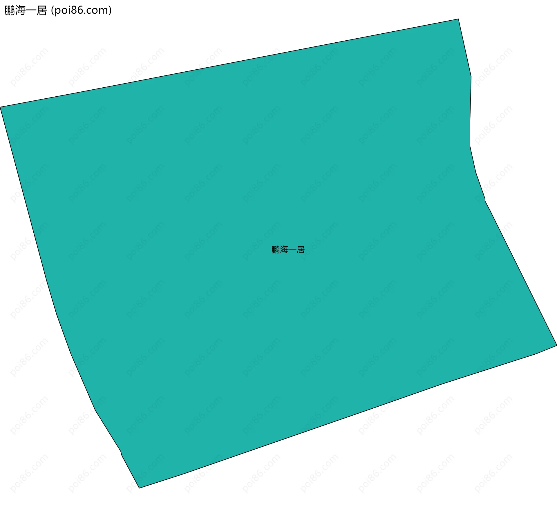 鹏海一居边界地图