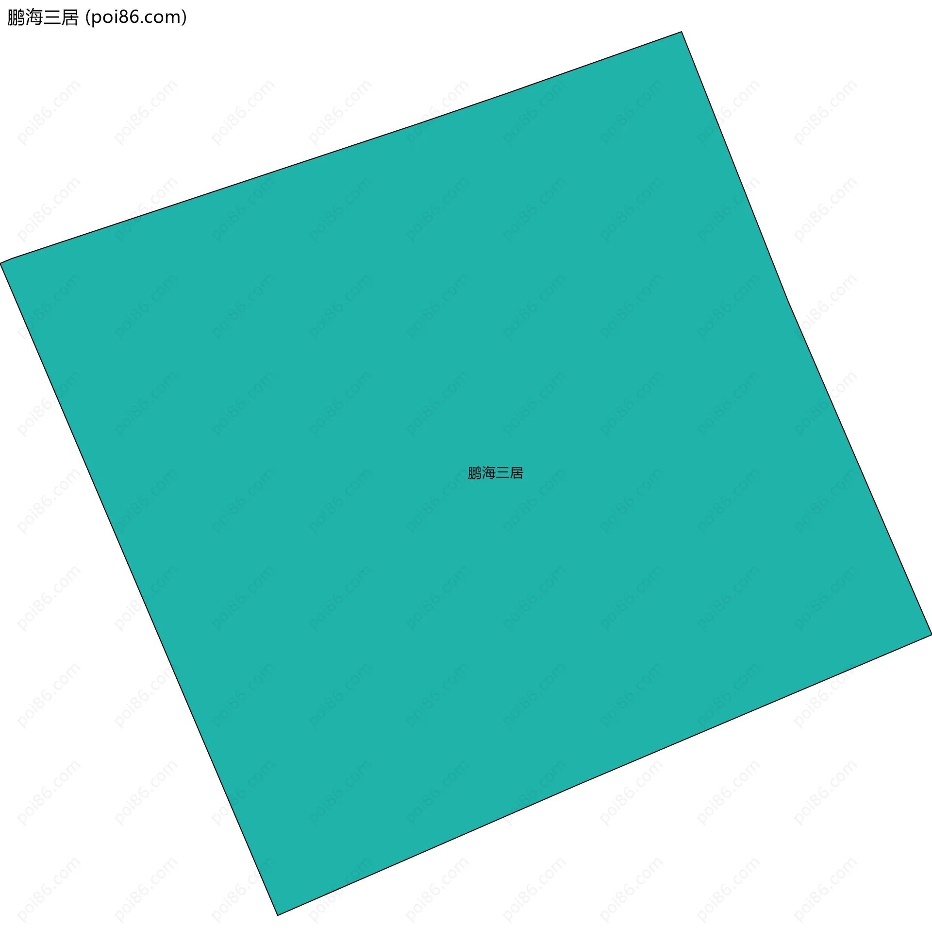 鹏海三居边界地图