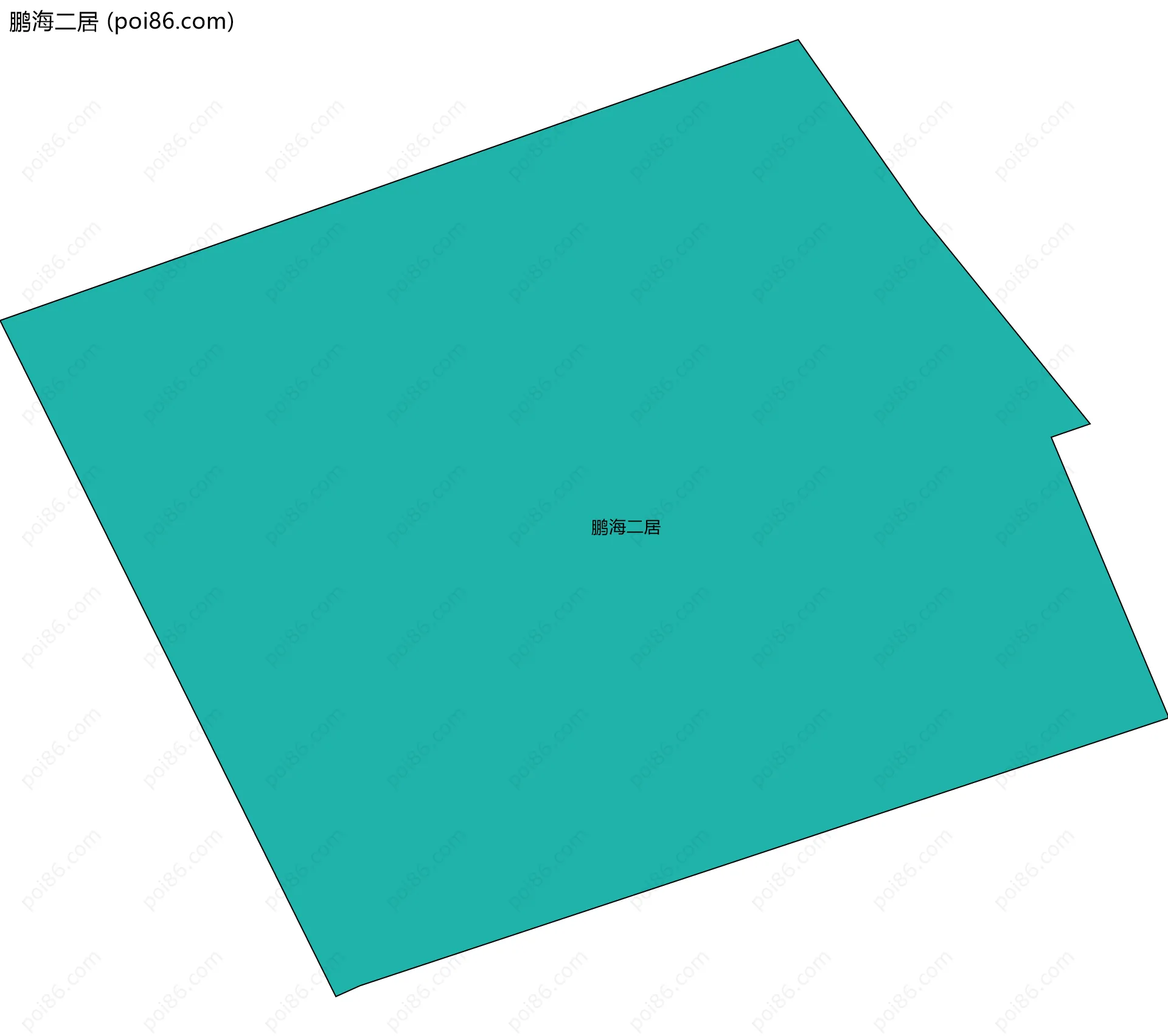 鹏海二居边界地图