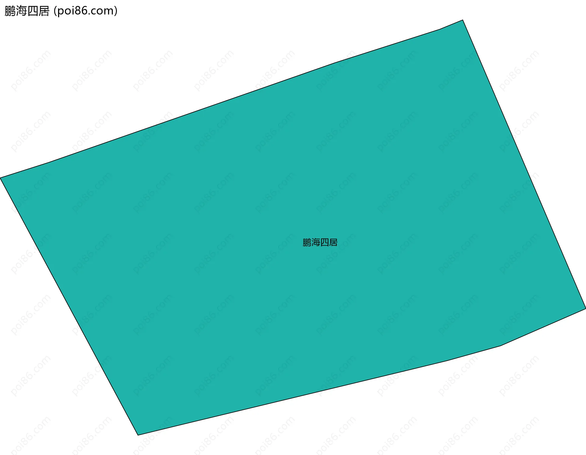 鹏海四居边界地图