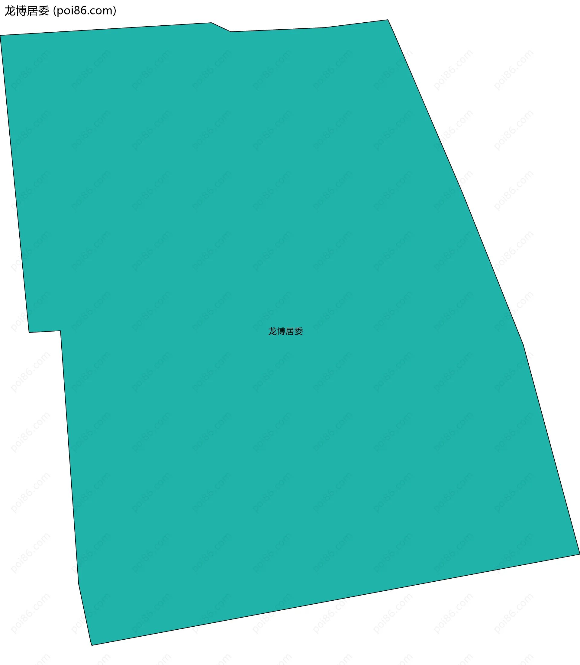 龙博居委边界地图