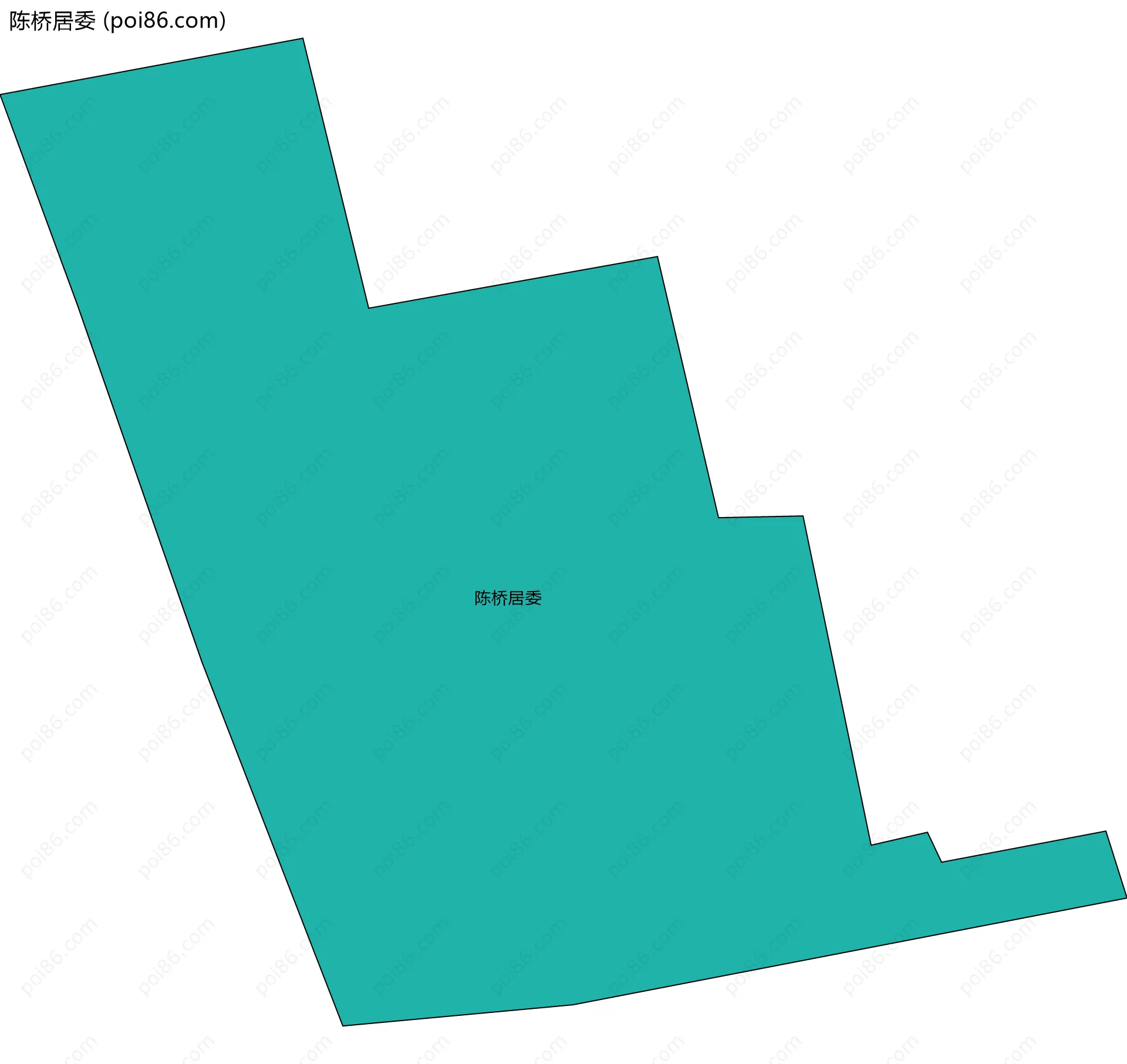 陈桥居委边界地图