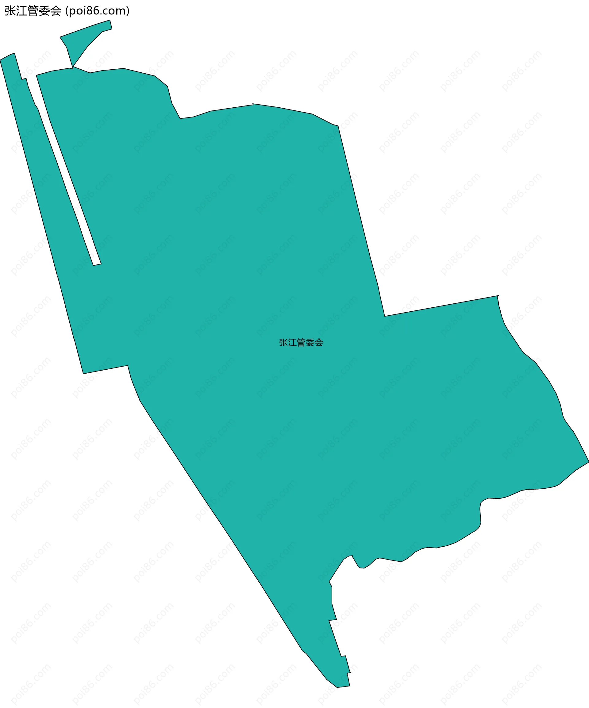 张江管委会边界地图