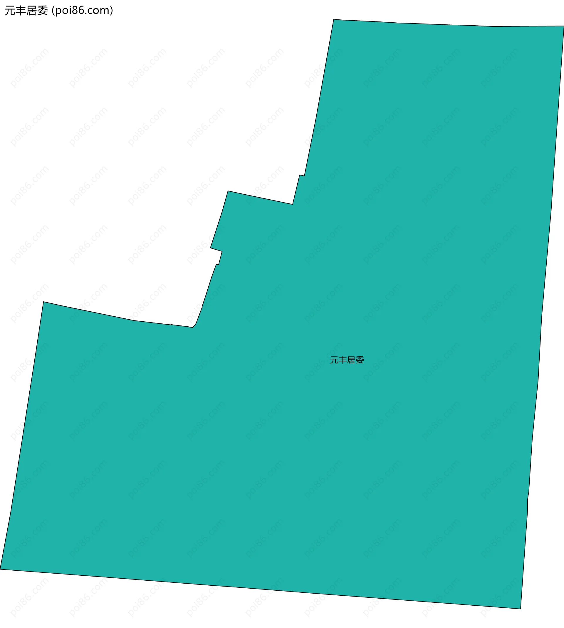 元丰居委边界地图