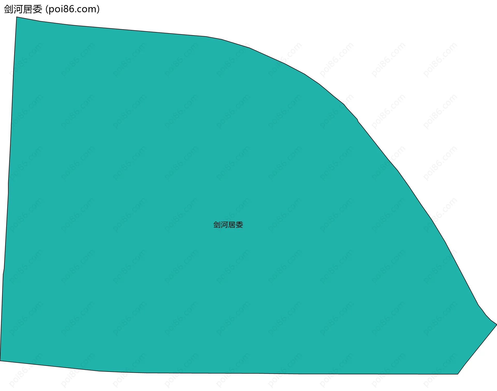 剑河居委边界地图