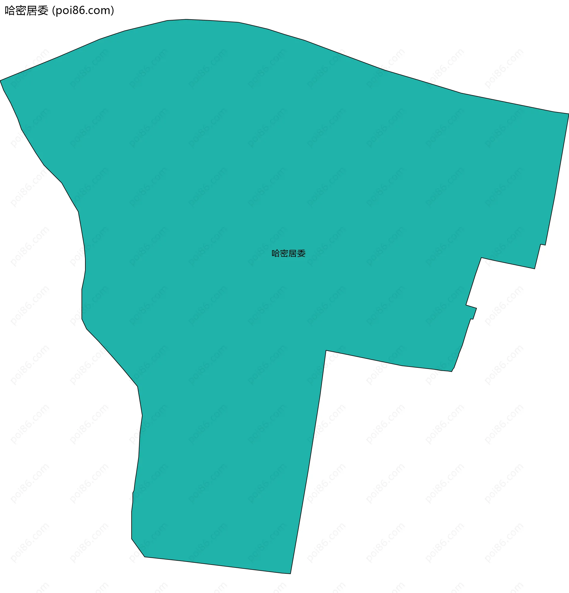 哈密居委边界地图