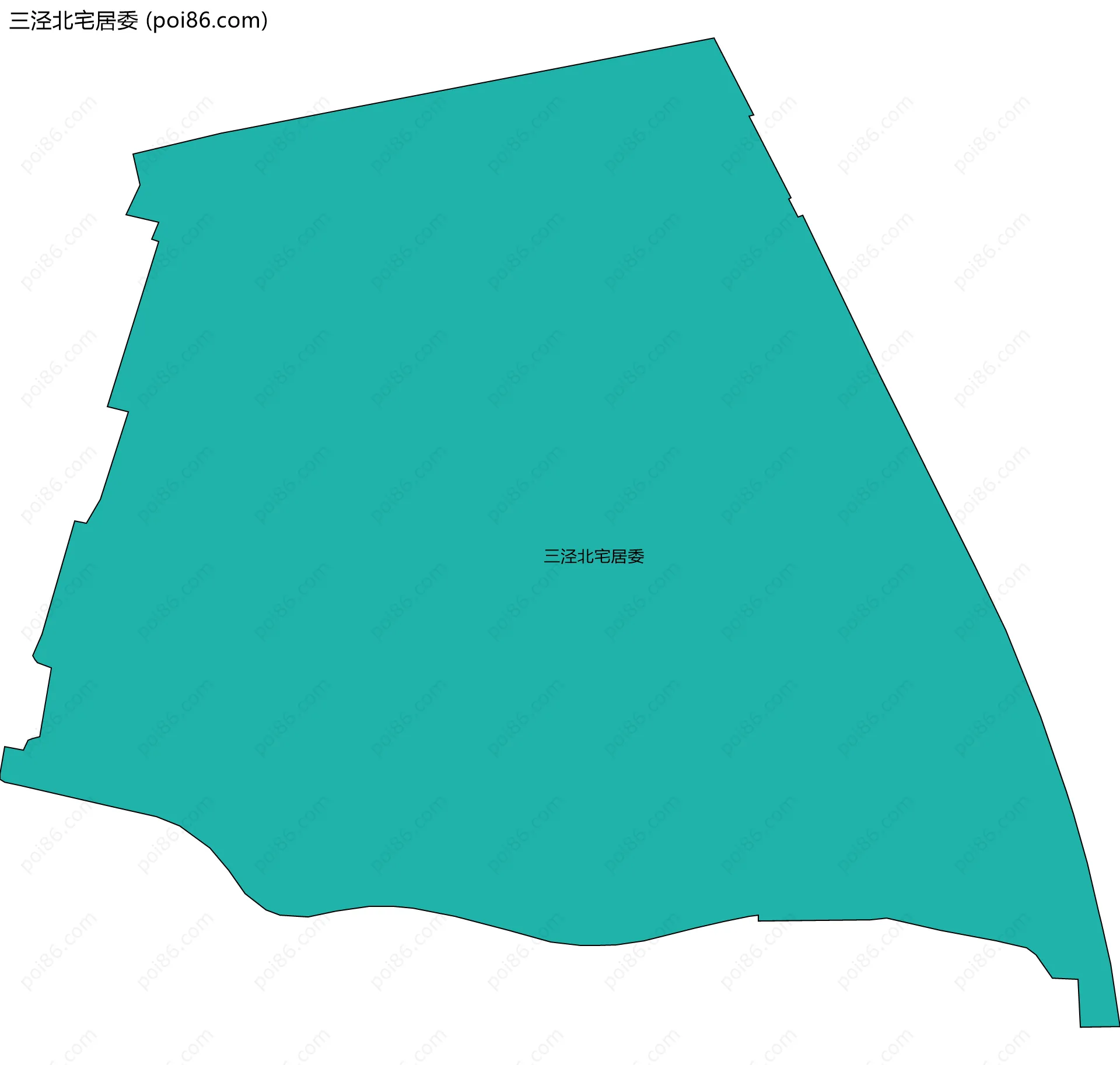 三泾北宅居委边界地图