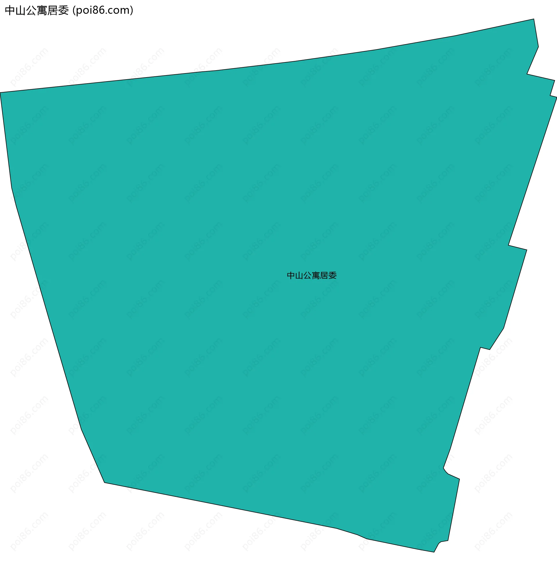 中山公寓居委边界地图