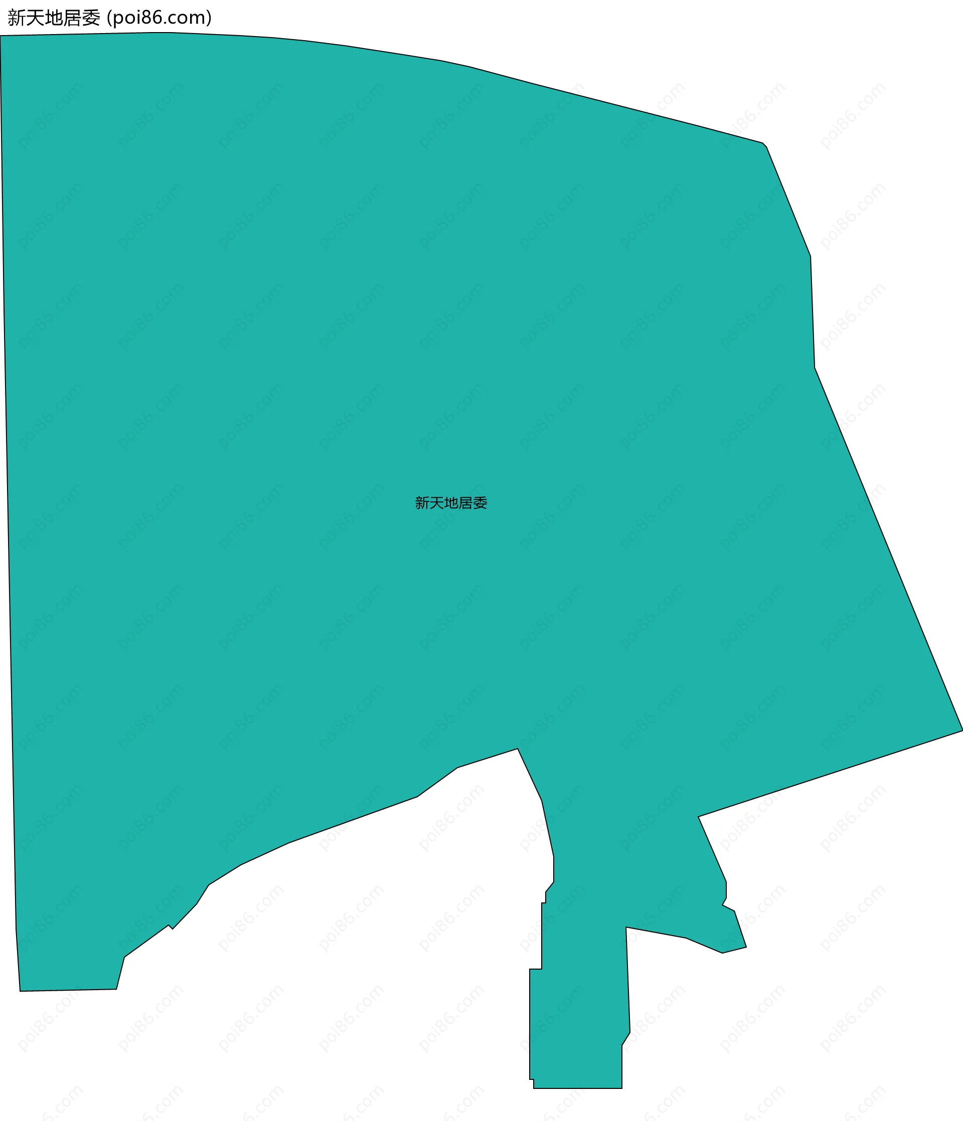 新天地居委边界地图