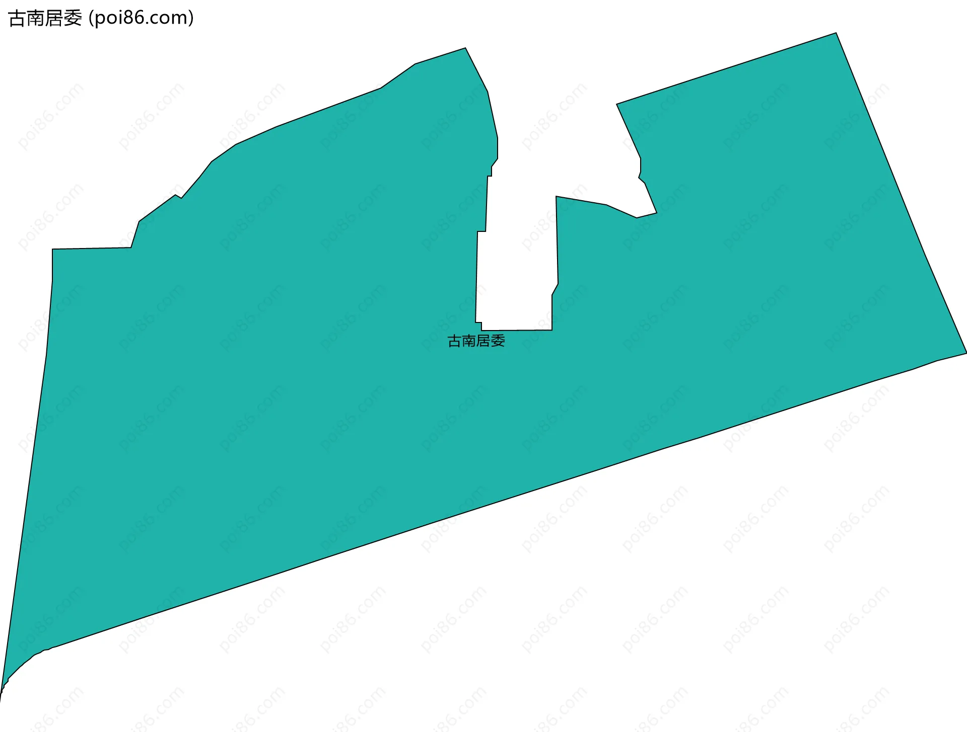 古南居委边界地图