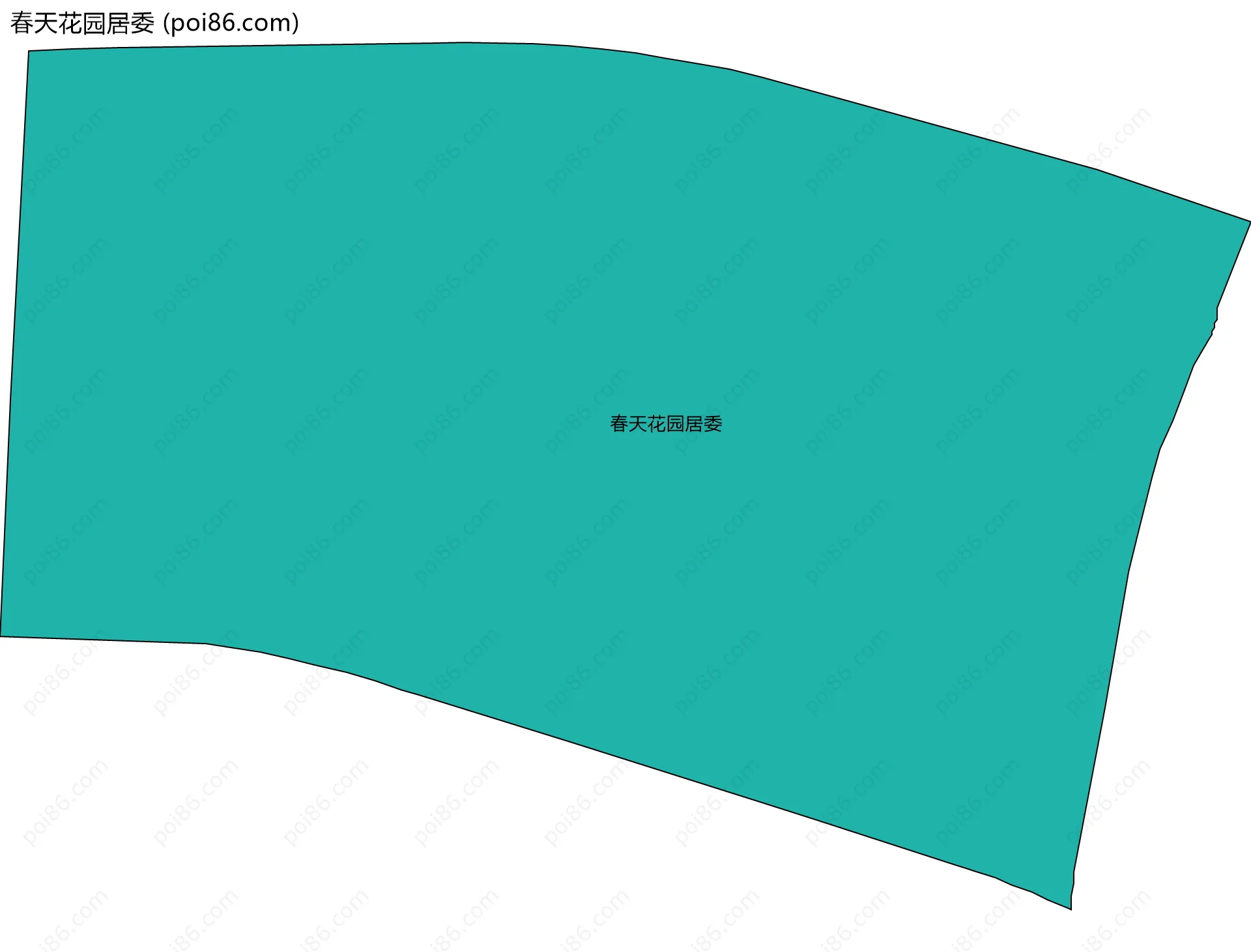 春天花园居委边界地图