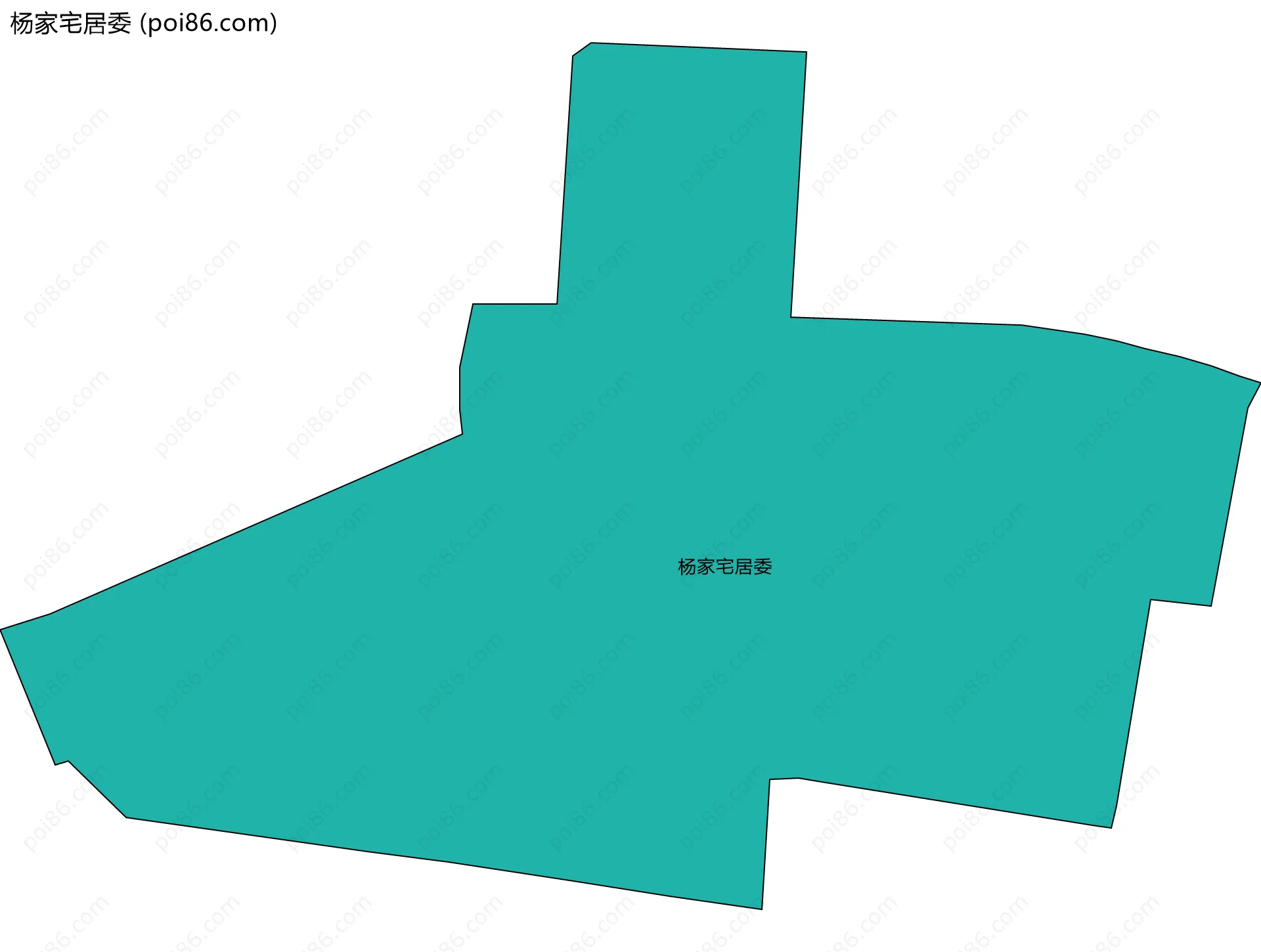 杨家宅居委边界地图