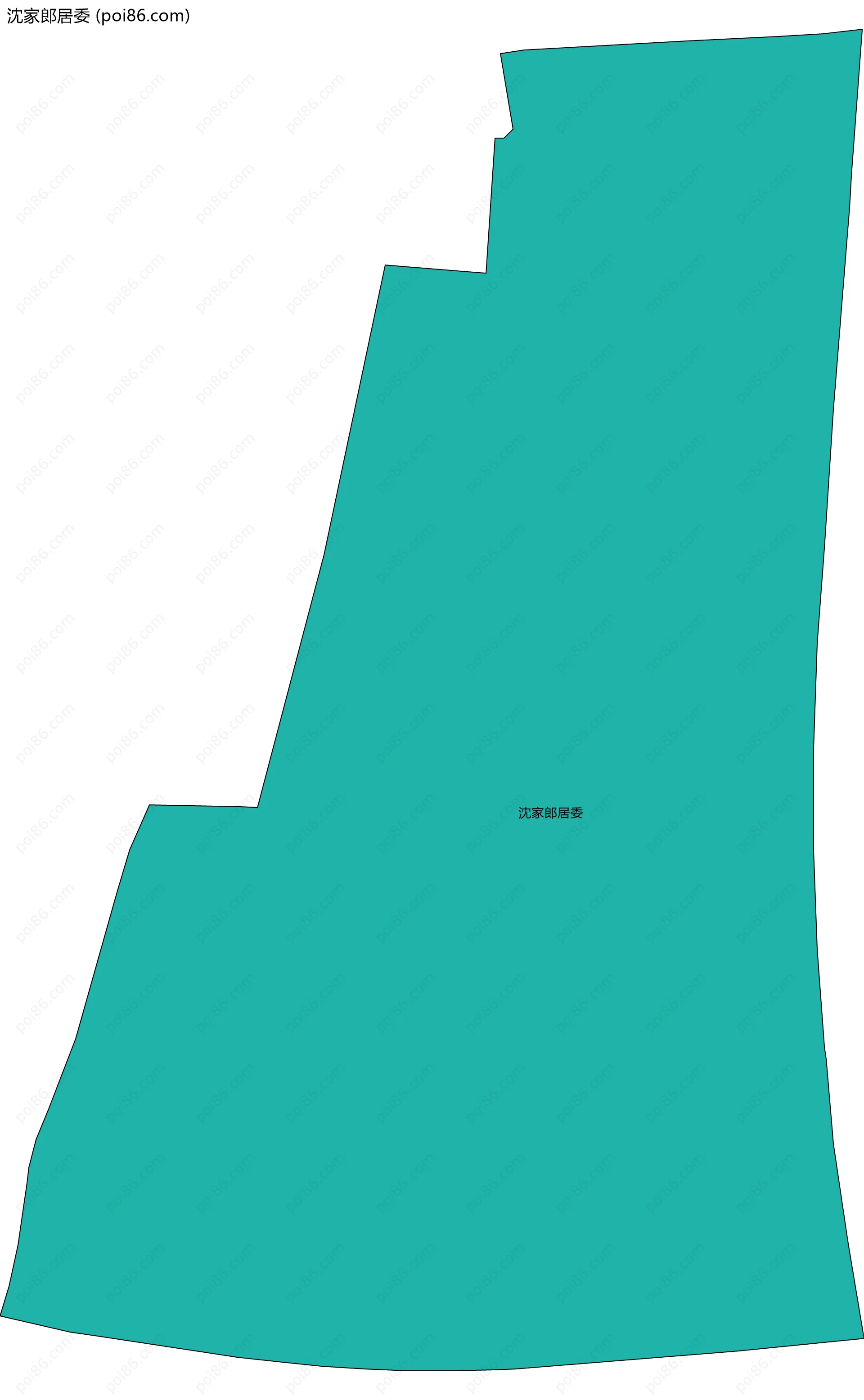 沈家郎居委边界地图