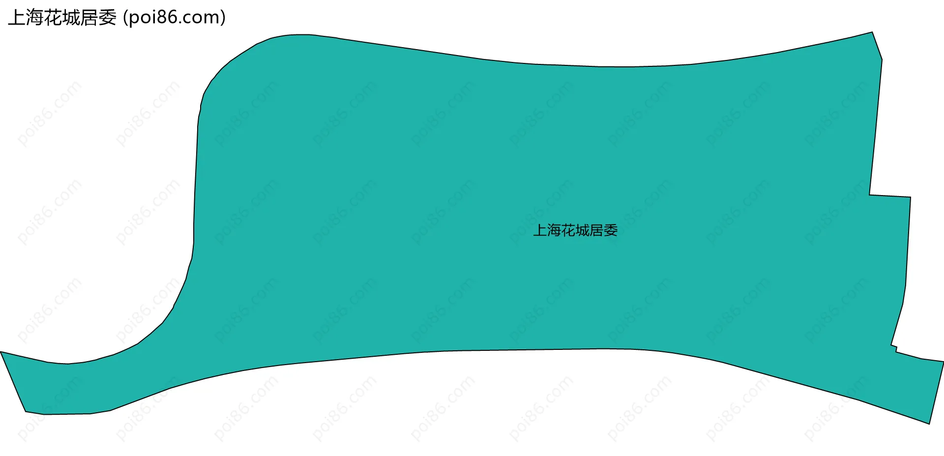 上海花城居委边界地图