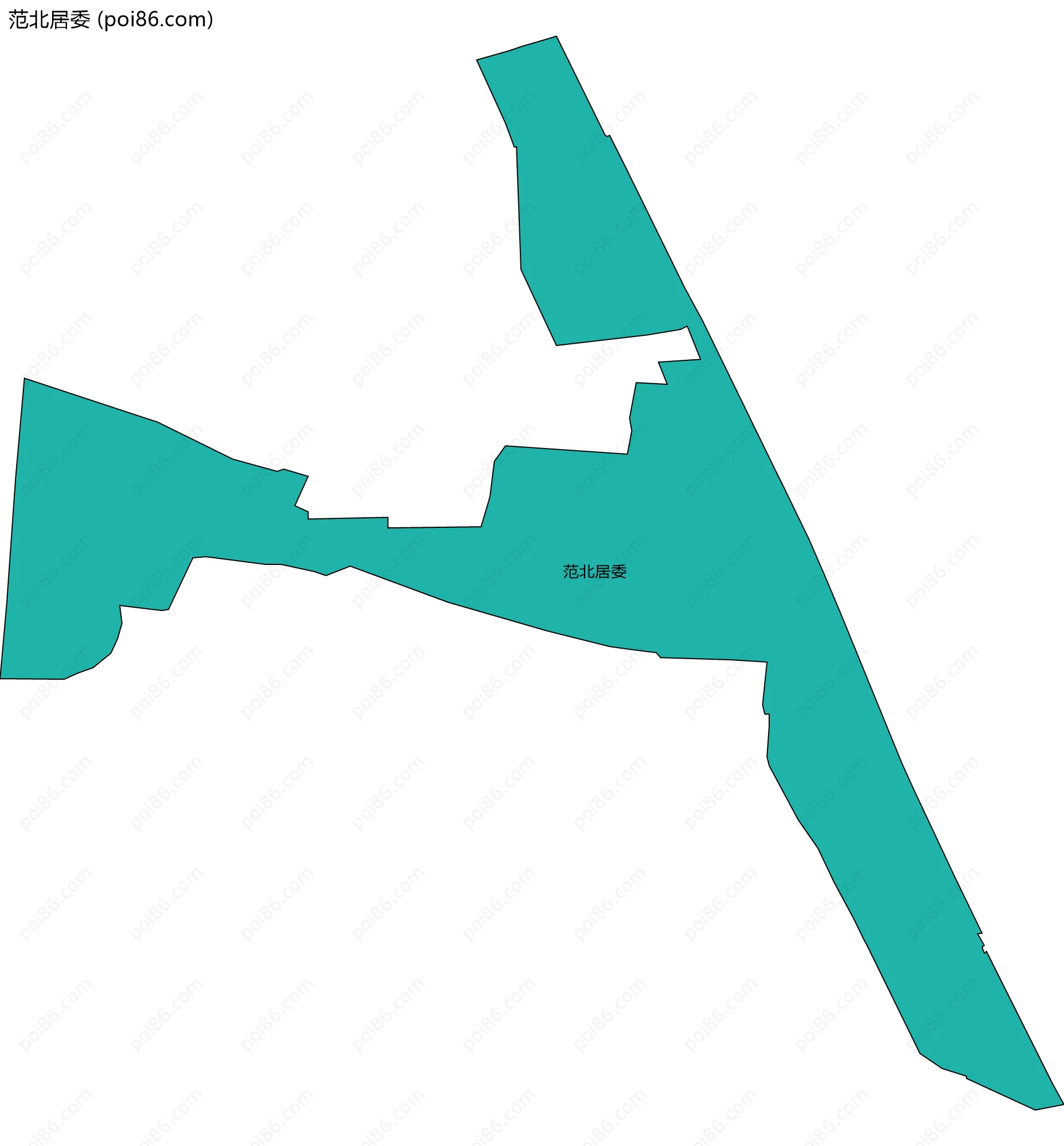 范北居委边界地图