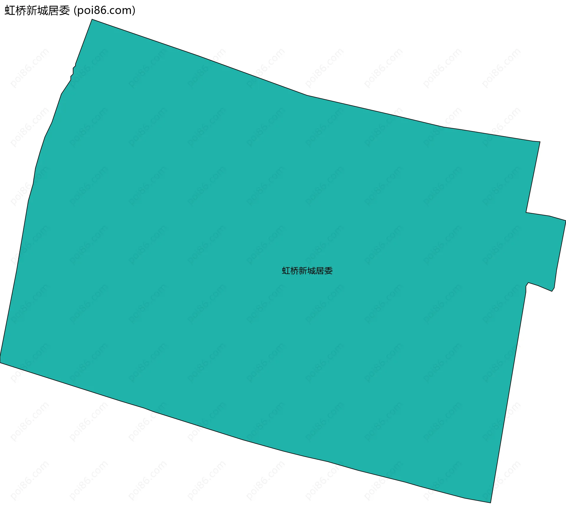 虹桥新城居委边界地图