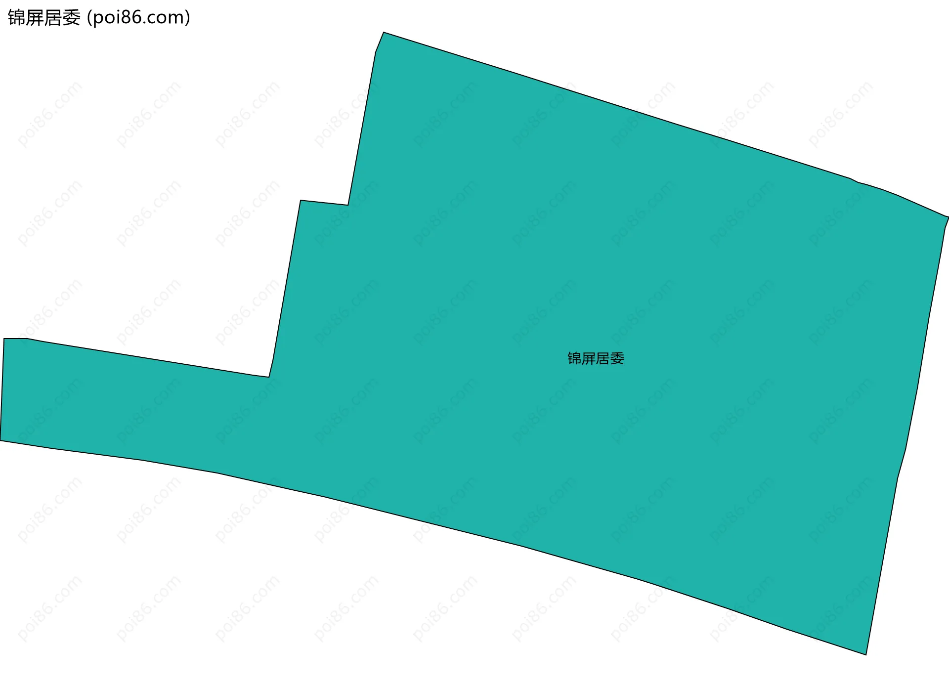 锦屏居委边界地图