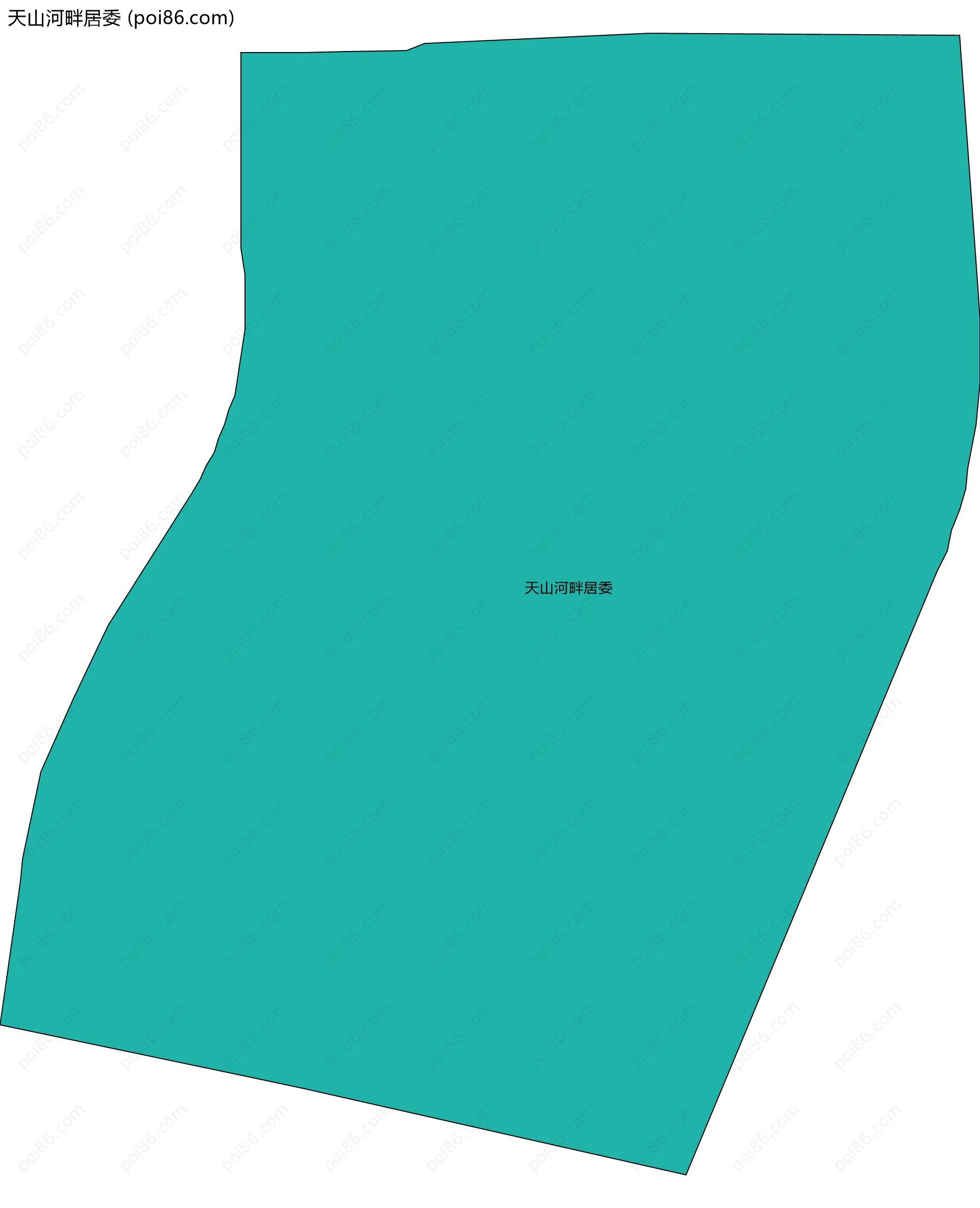 天山河畔居委边界地图