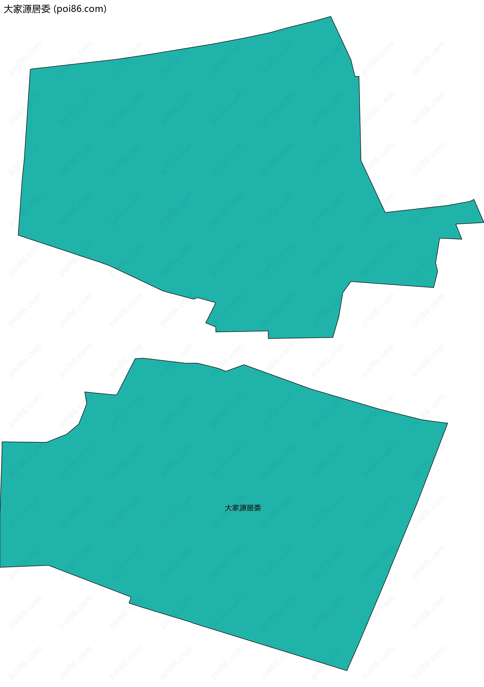 大家源居委边界地图