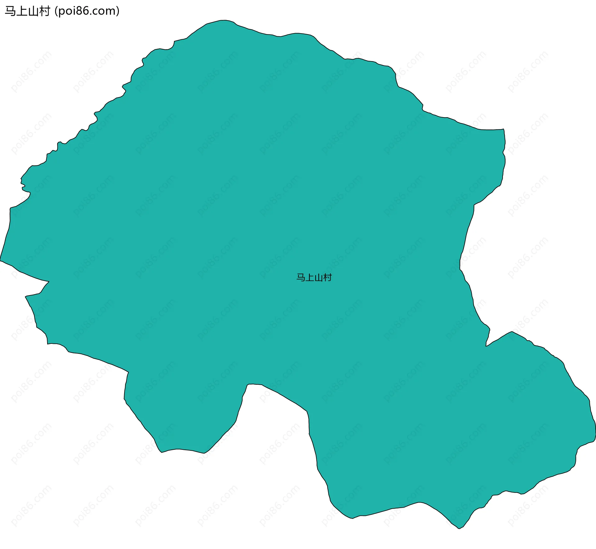 马上山村边界地图