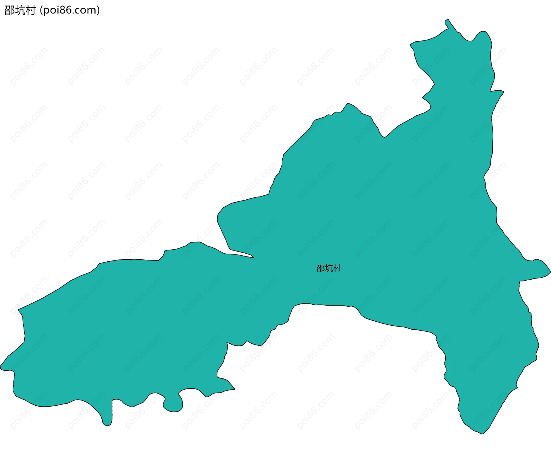 邵坑村边界地图