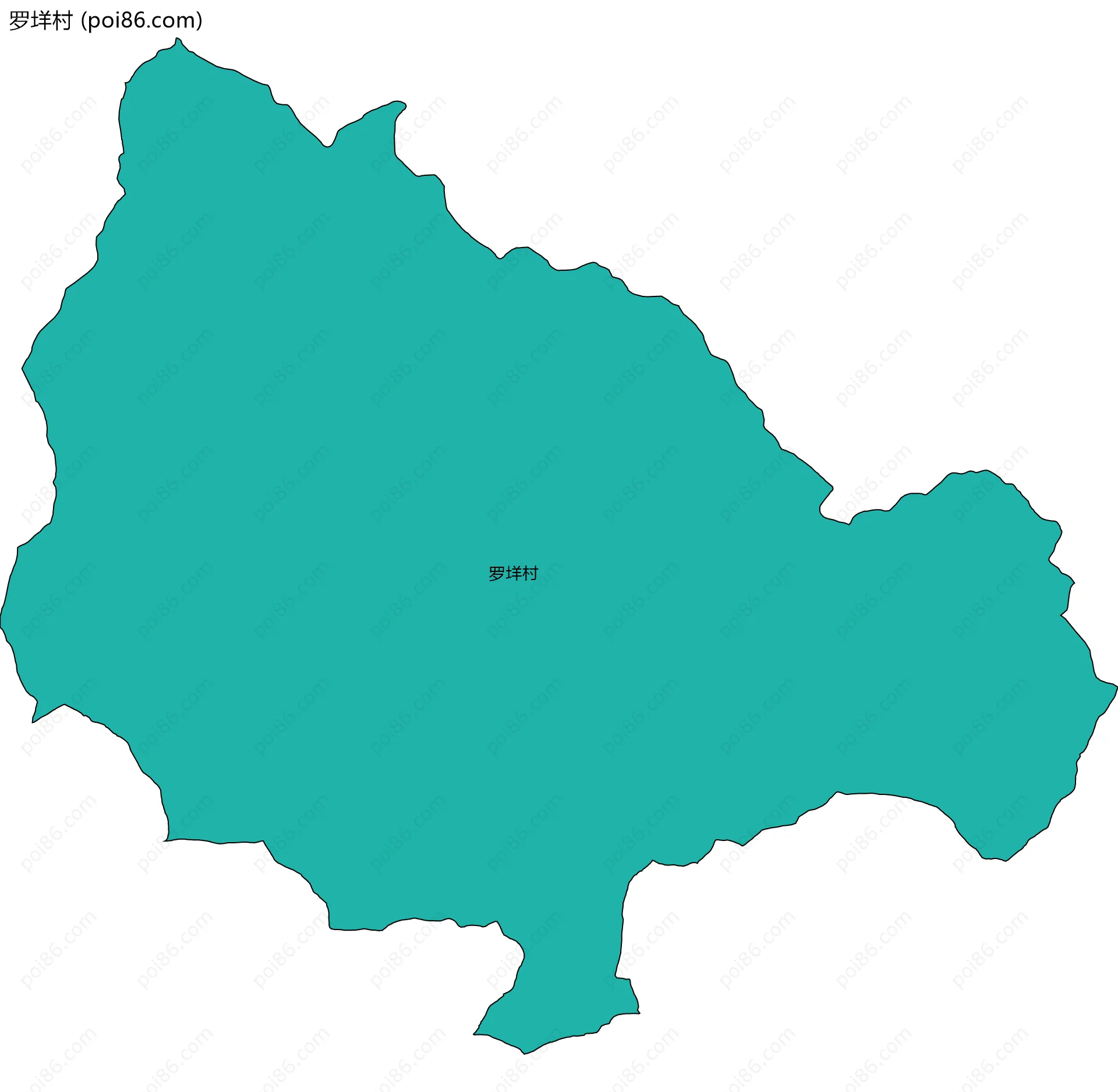 罗垟村边界地图