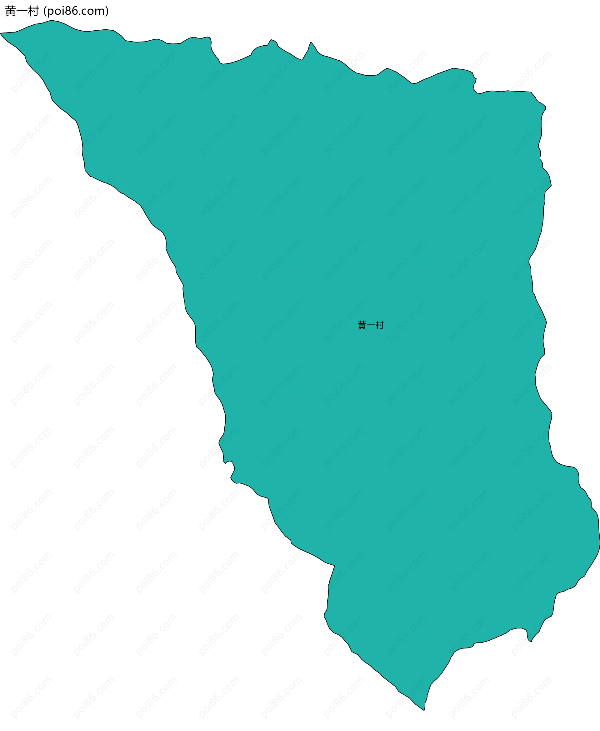 黄一村边界地图