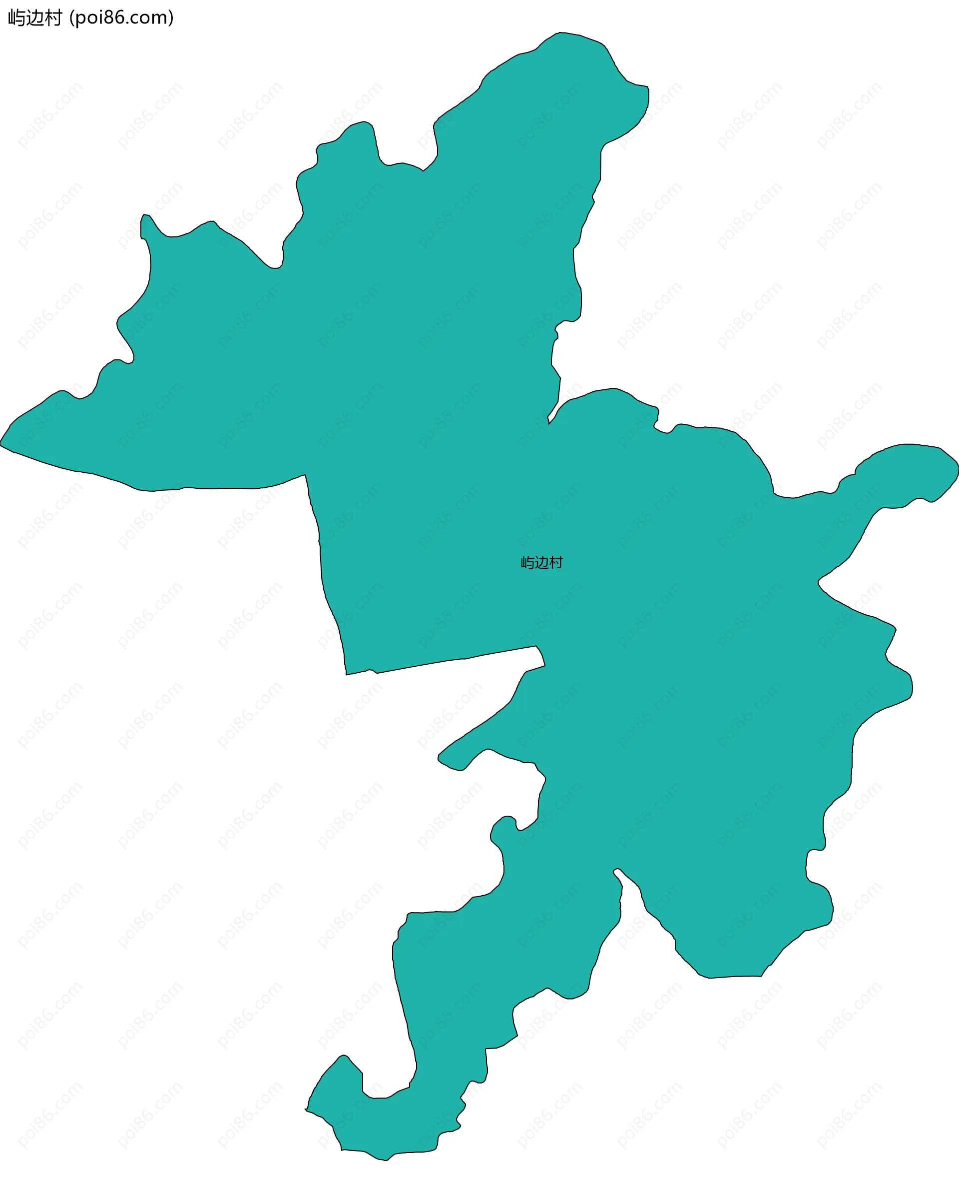 屿边村边界地图